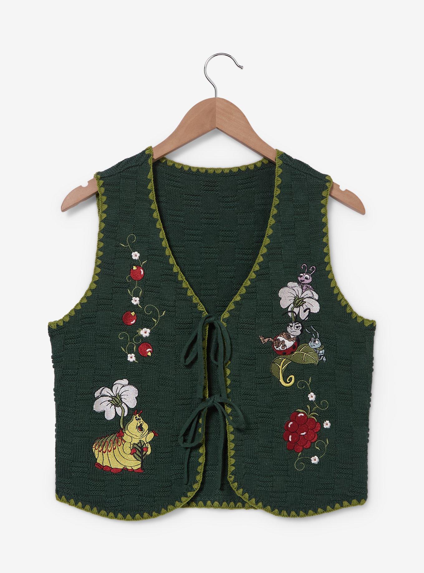 Disney Pixar A Bug's Life Floral Knit Vest, , hi-res