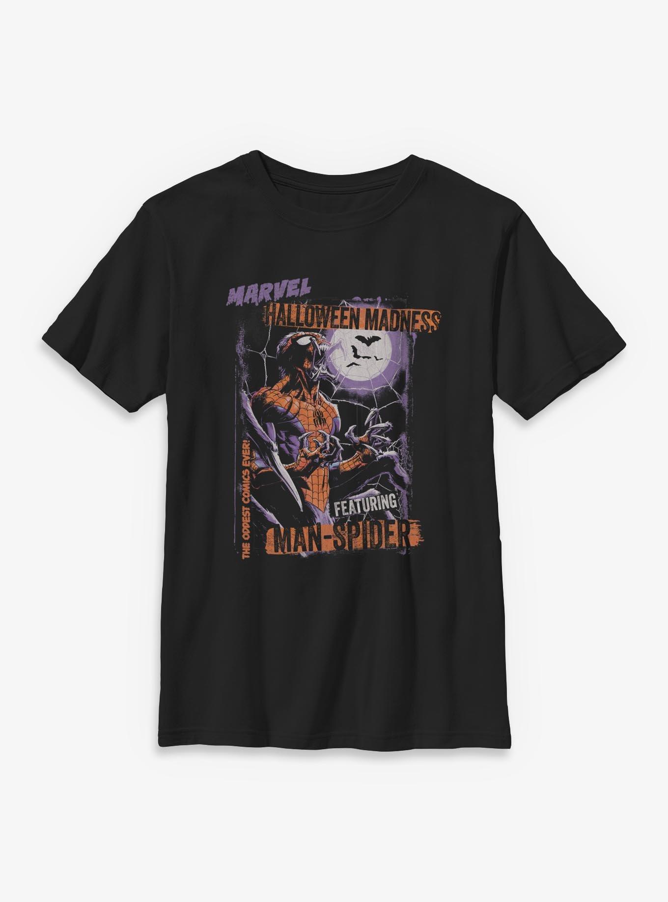 Marvel Spider-Man Halloween Madness Comic Style Cover Youth T-Shirt, , hi-res