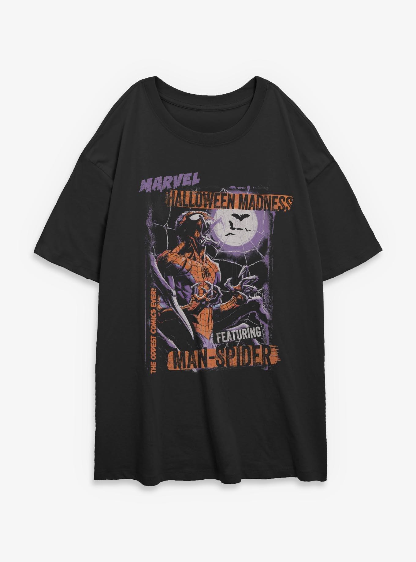 Marvel Spider-Man Halloween Madness Comic Style Cover Womens Oversized T-Shirt, , hi-res
