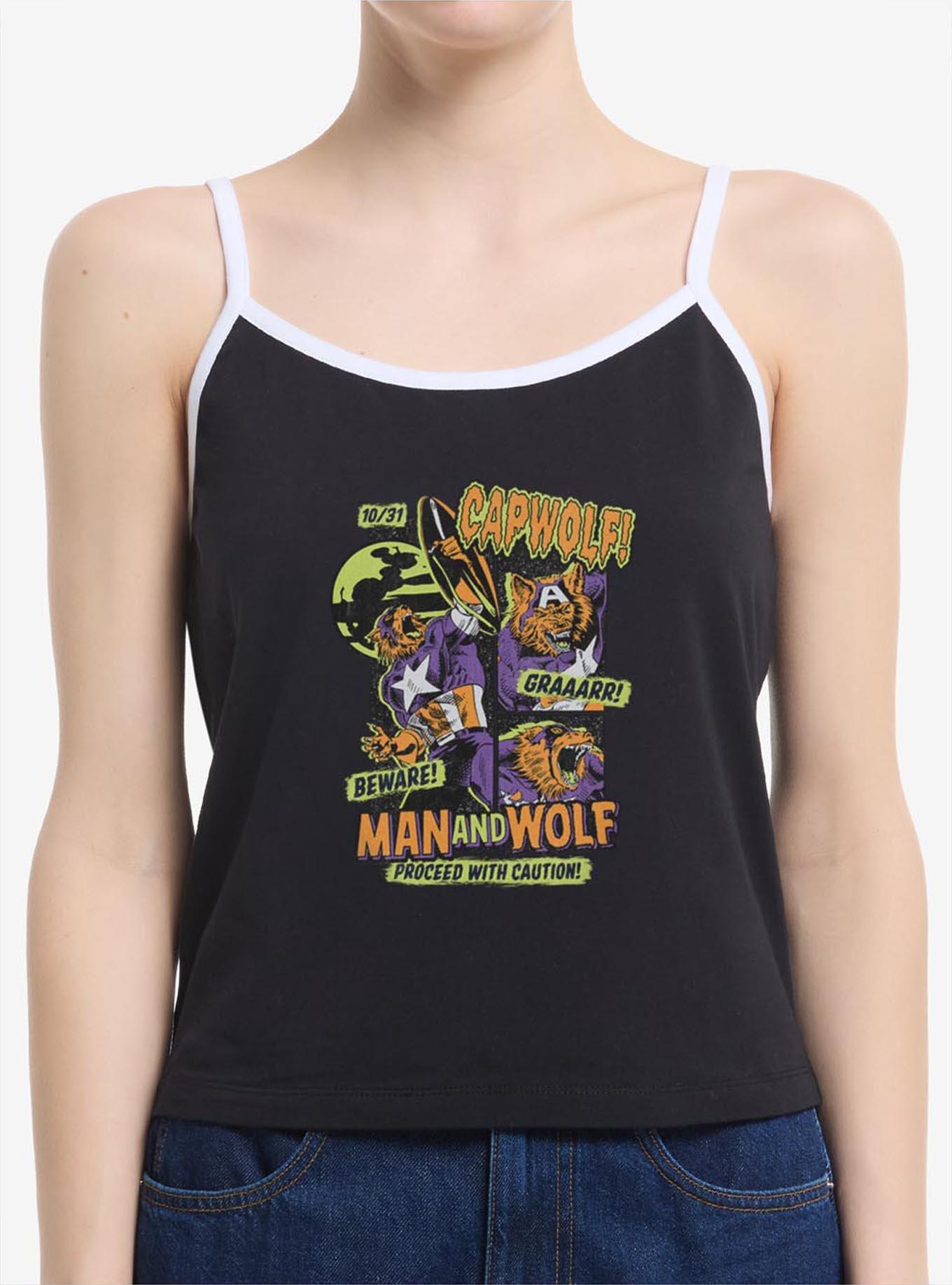 Marvel Captain America Capwolf Comic Style Cover Womens Cami, , hi-res