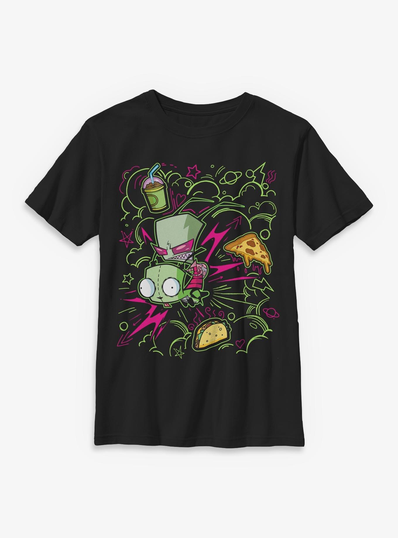 Invader ZIM Doodle Zim Youth T-Shirt, , hi-res