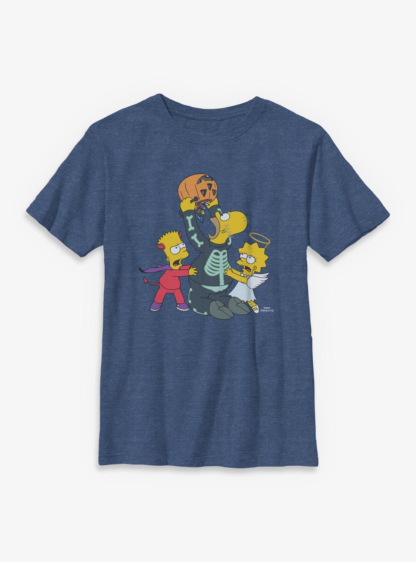 The Simpsons Ready For Halloween Candy Youth T-Shirt, , hi-res