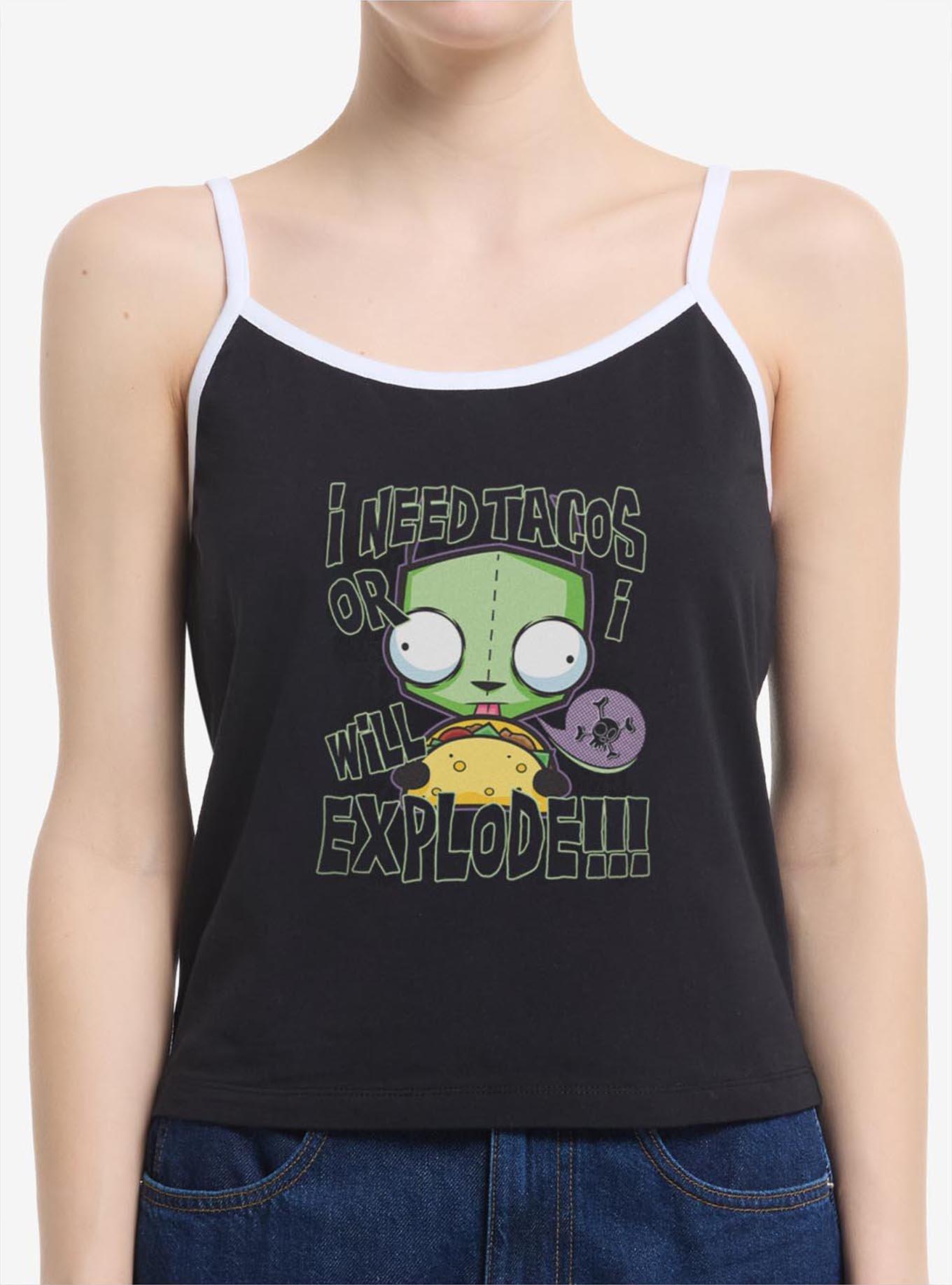 Invader ZIM I Need Tacos Or I Will Explode Womens Cami, , hi-res