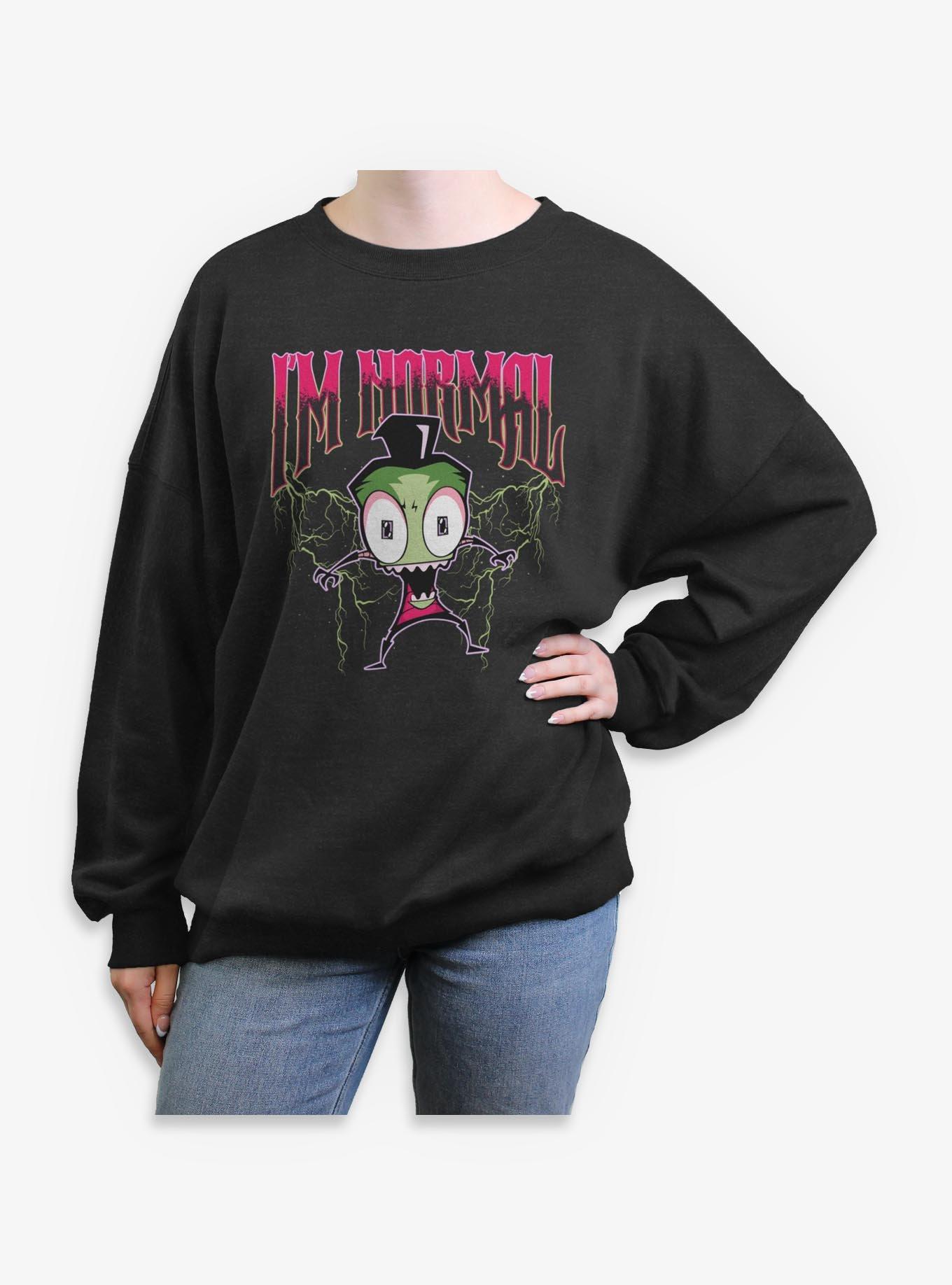 Invader ZIM I'm Normal Womens Oversized Sweatshirt, , hi-res