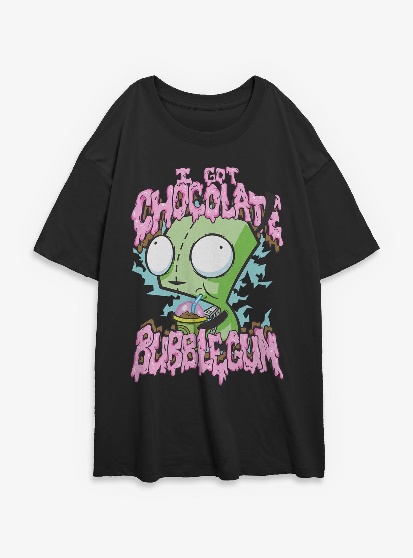 Invader ZIM I Got Chocolate Bubblegum Womens Oversized T-Shirt, , hi-res