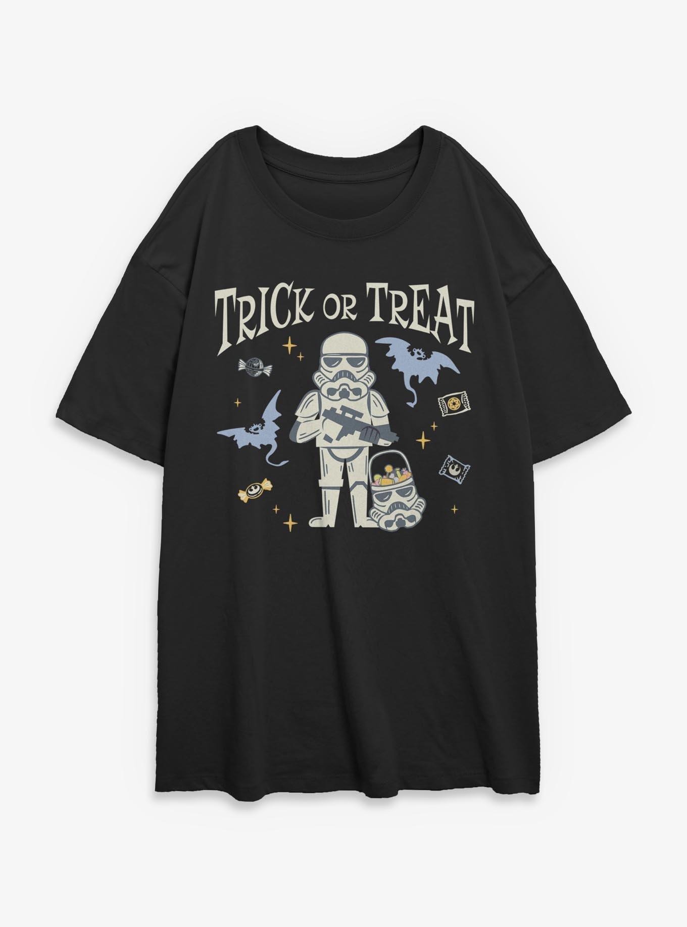 Star Wars Stormtrooper Trick Or Treat Womens Oversized T-Shirt, , hi-res