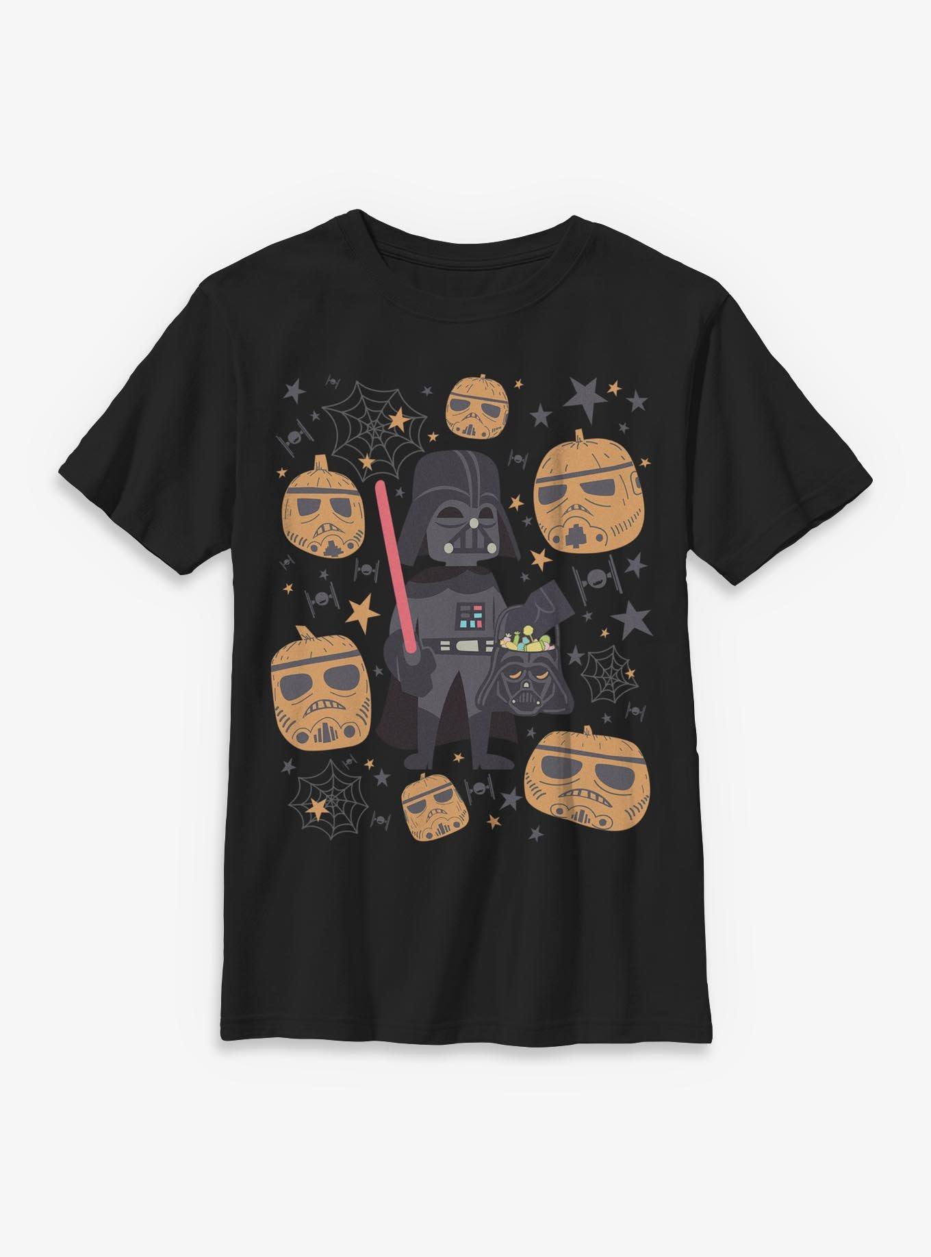 Star Wars Darth Vader & Stormptrooper Pumpkins Youth T-Shirt, , hi-res