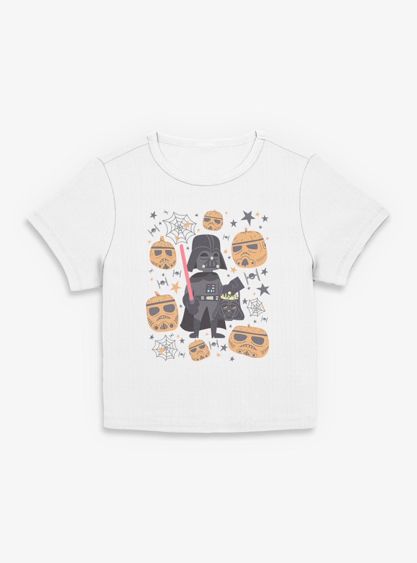 Star Wars Darth Vader & Stormptrooper Pumpkins Women Baby T-Shirt, EGRET, hi-res