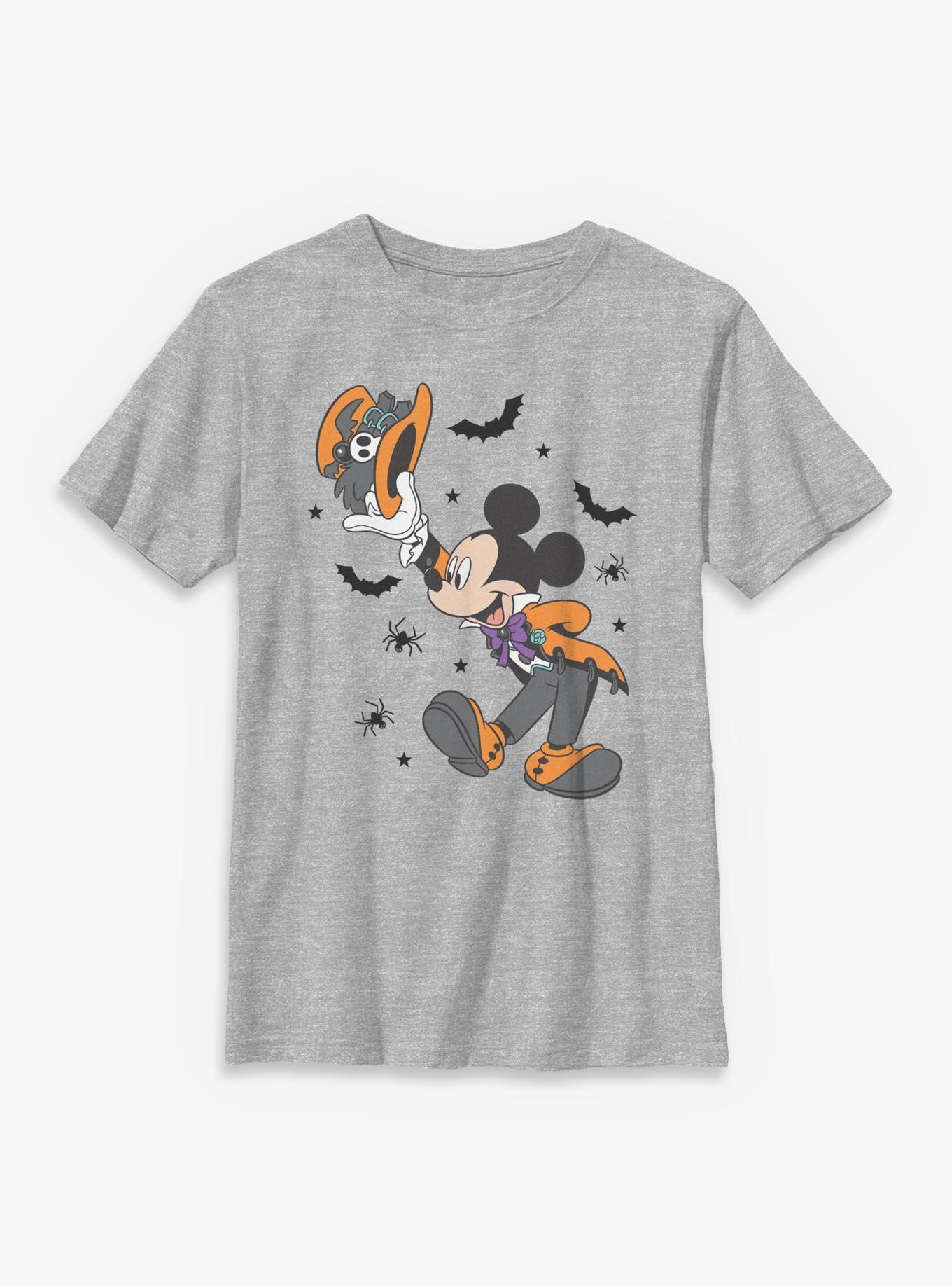 Disney Mickey Mouse Spooky Vibes Mickey Youth T-Shirt, SPORT GRAY, hi-res