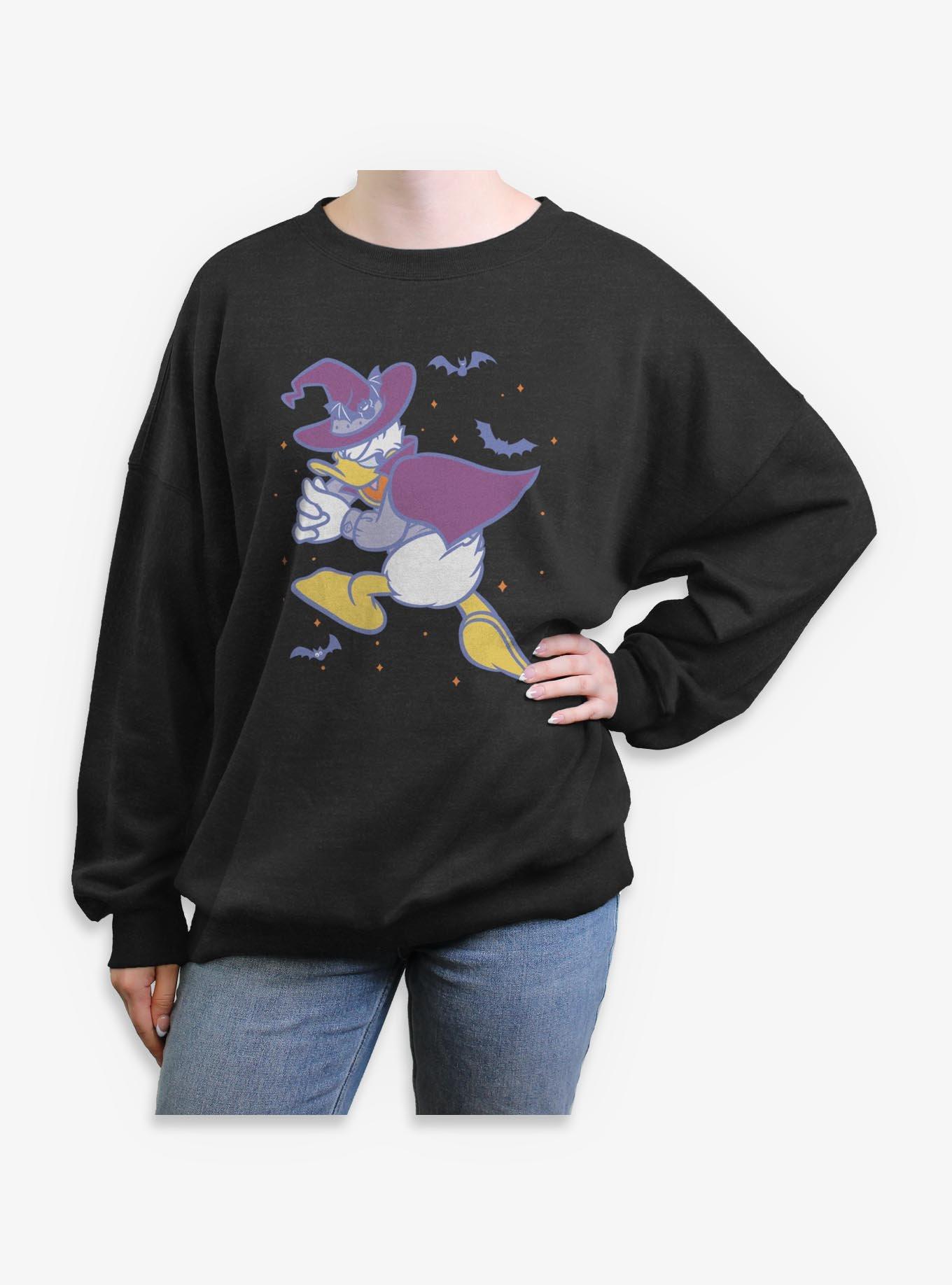 Disney Donald Duck Haunted Donald Womens Oversized Sweatshirt, , hi-res