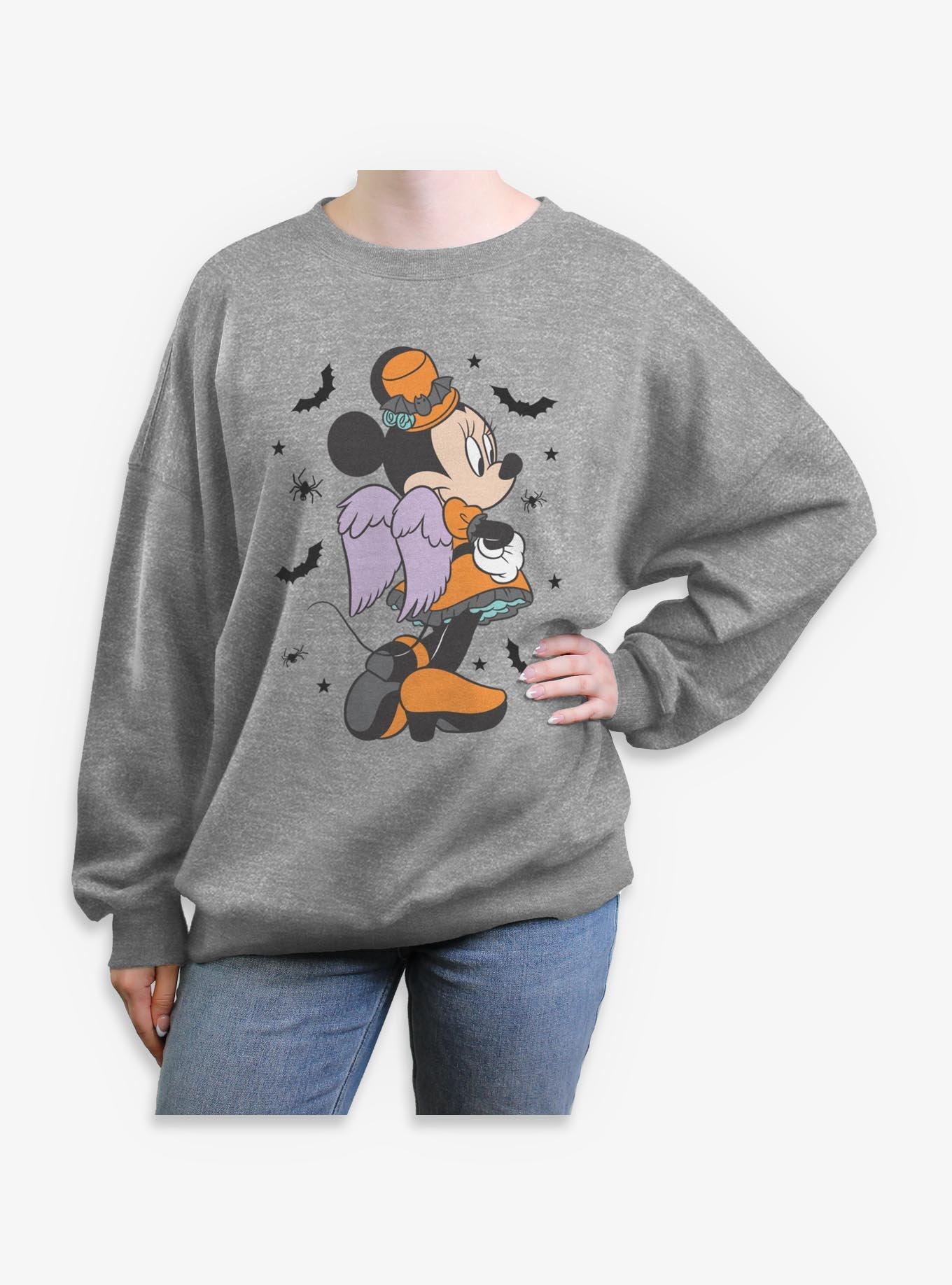 Disney Minnie Mouse Spooky Vibes Minnie Womens Oversized Sweatshirt, , hi-res