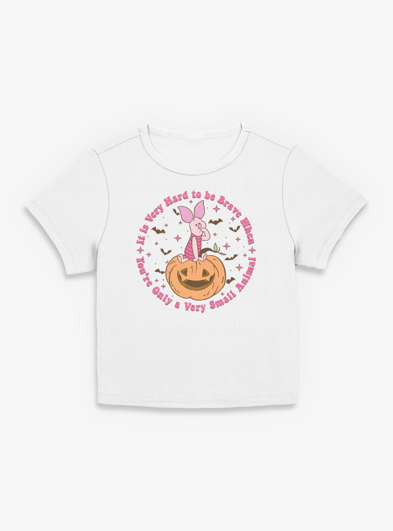 Disney Winnie The Pooh Piglet Very Hard To Be Brave Spooky Women Baby T-Shirt, , hi-res
