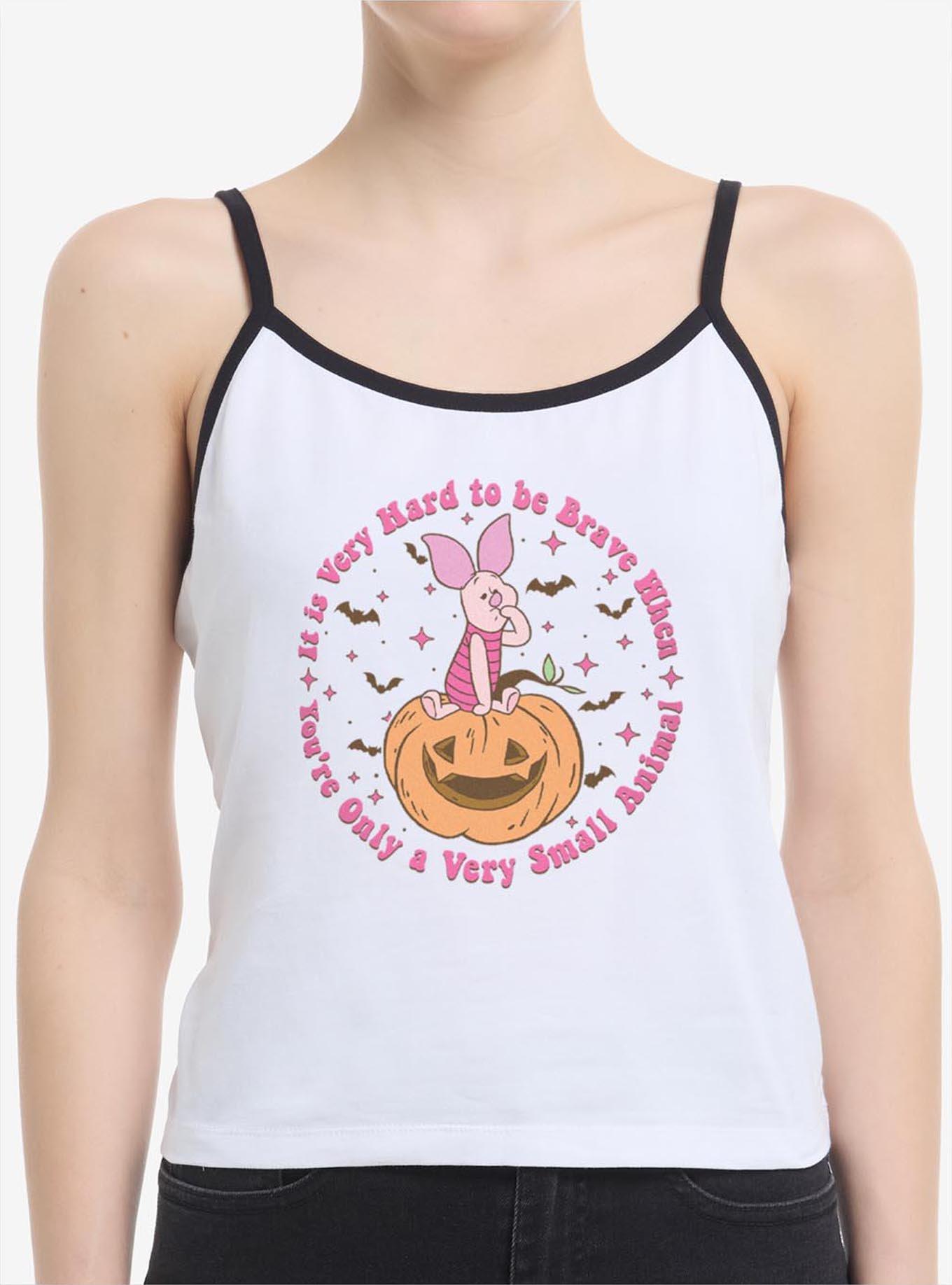 Disney Winnie The Pooh Piglet Very Hard To Be Brave Spooky Womens Cami, , hi-res