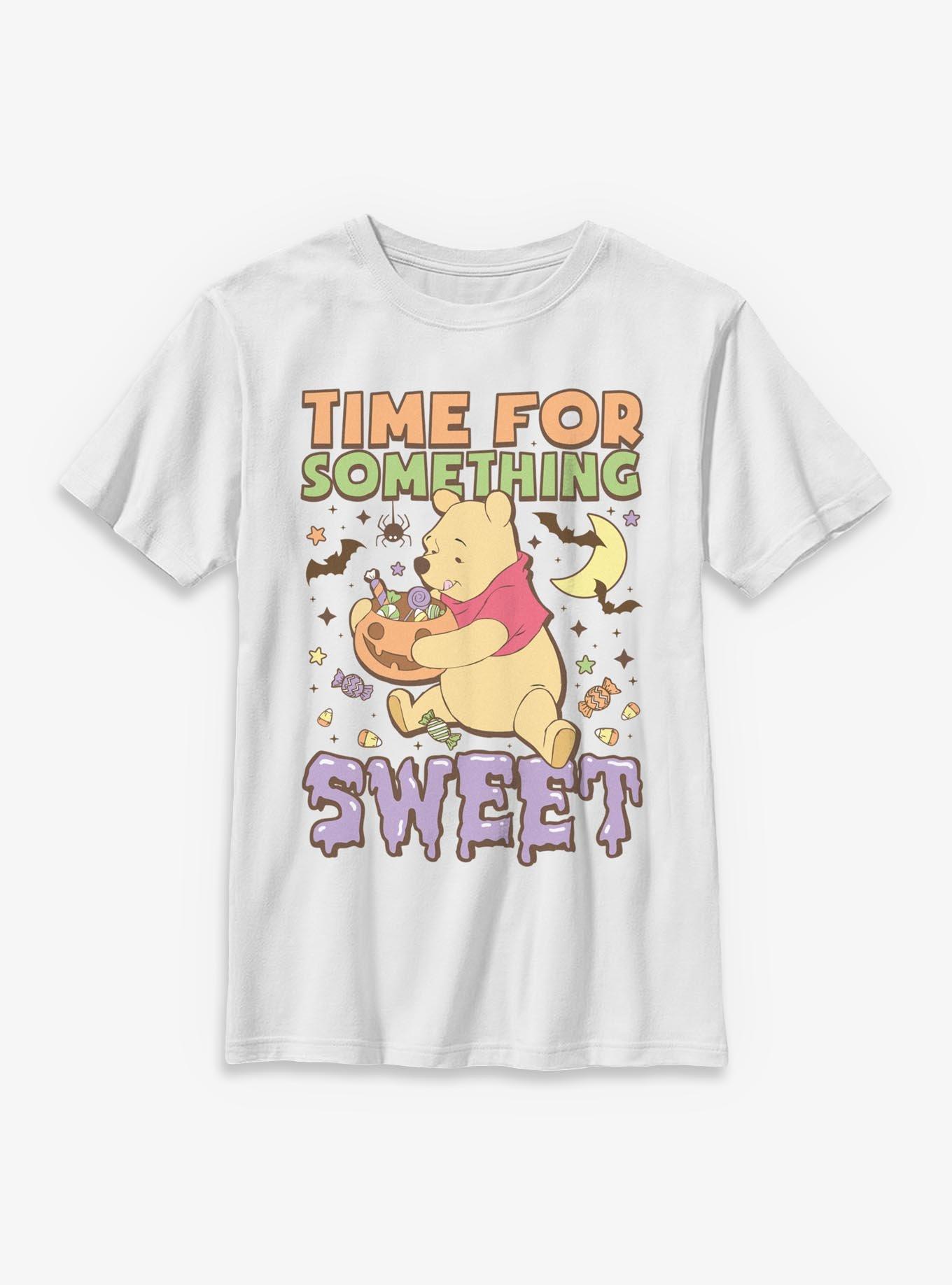 Disney Winnie The Pooh Spooky Time For Something Sweet Youth T-Shirt, , hi-res