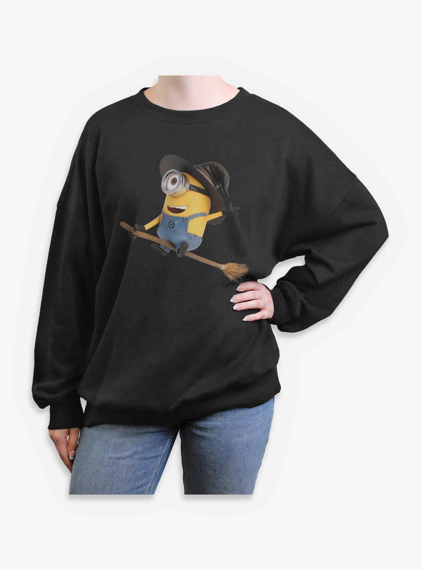 Minions Minion Stuart Witch Womens Oversized Sweatshirt, , hi-res