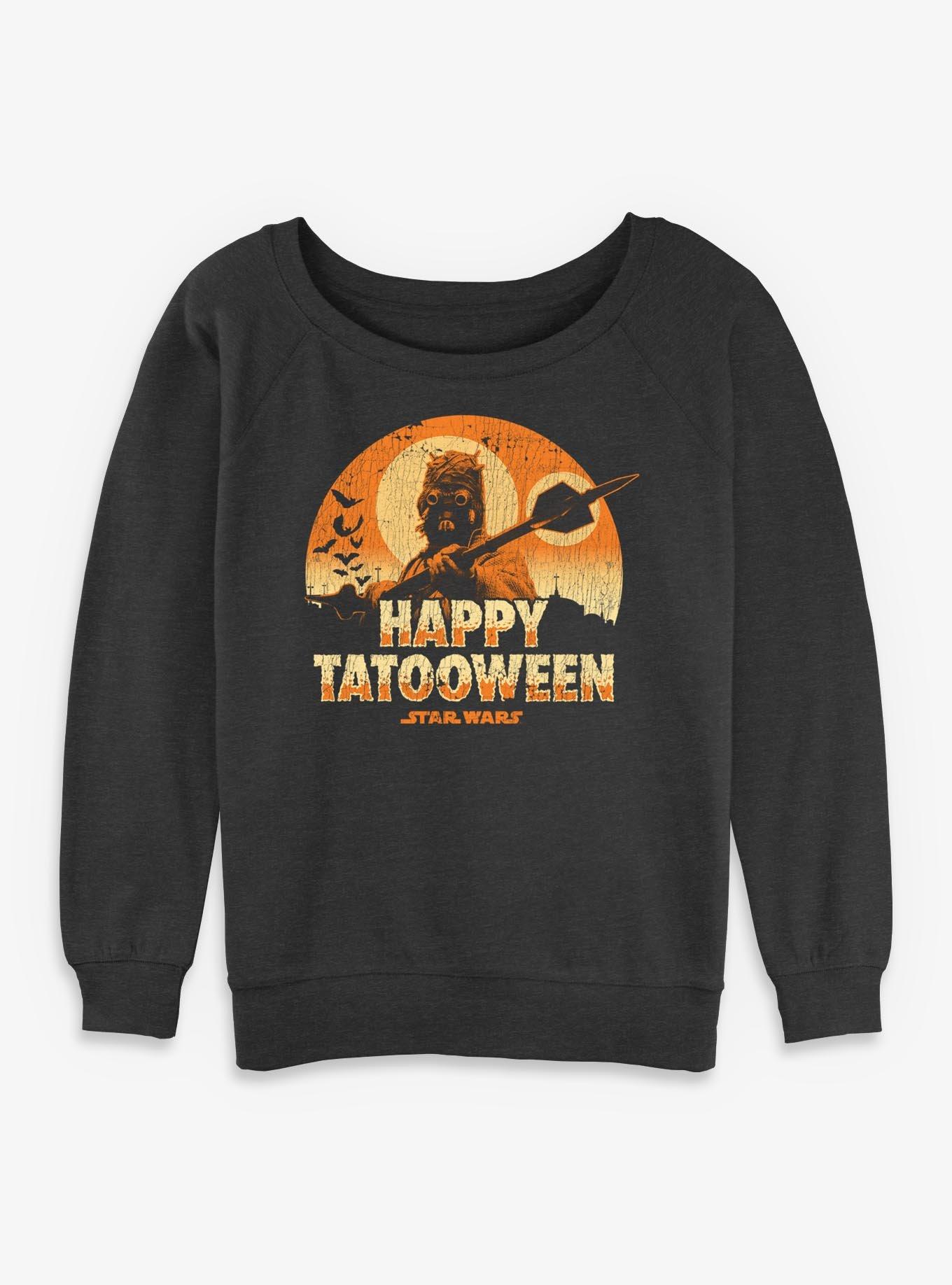 Star Wars Happy Tatooween Girls Slouchy Sweatshirt, , hi-res