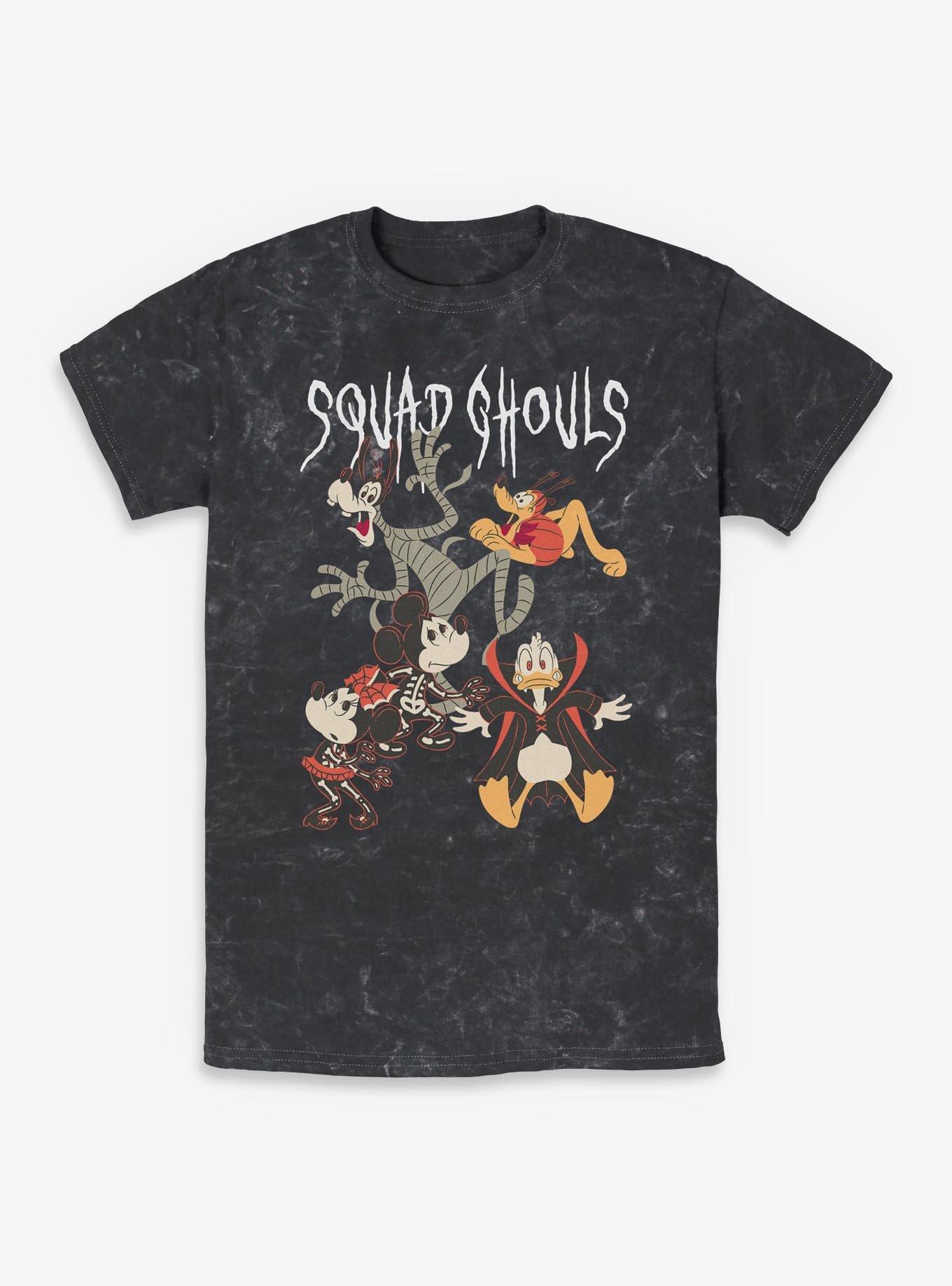 Disney Mickey Mouse & Friends Squad Ghouls Mineral Wash T-Shirt, , hi-res