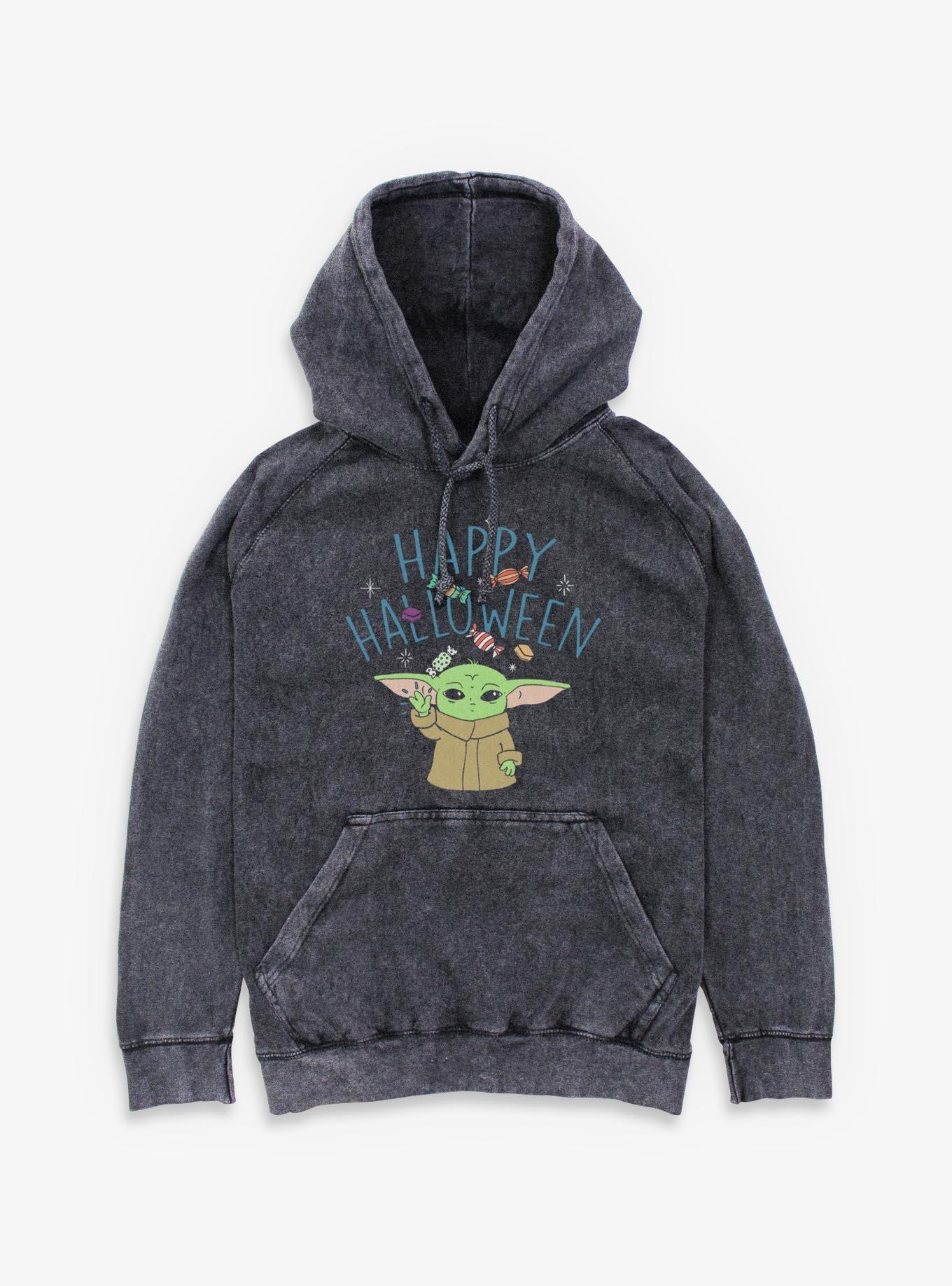 Star Wars The Mandalorian Grogu Happy Halloween Mineral Wash Hoodie, , hi-res