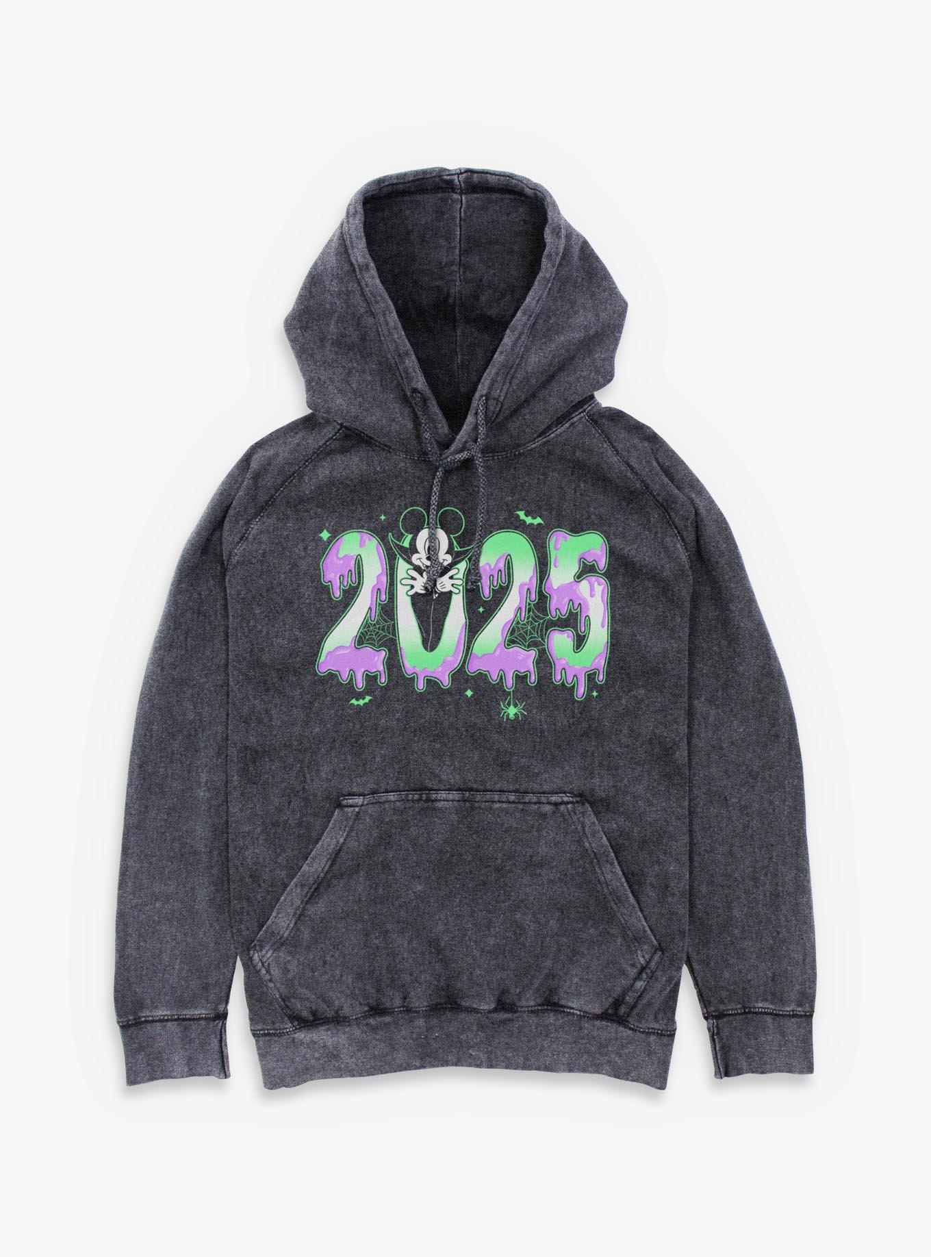 Disney Mickey Mouse Spooky Year 2025 Mineral Wash Hoodie, , hi-res