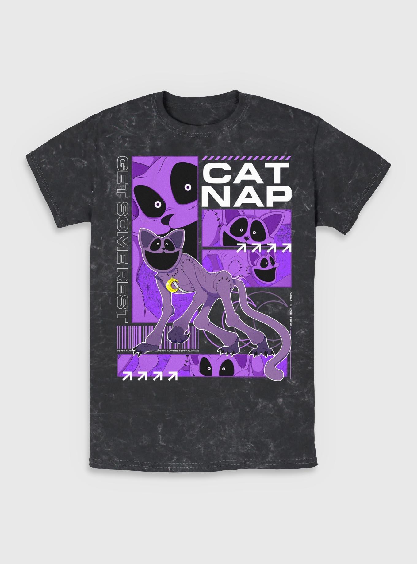 Poppy Playtime Catnap Is Your Friend Mineral Wash T-Shirt, , hi-res
