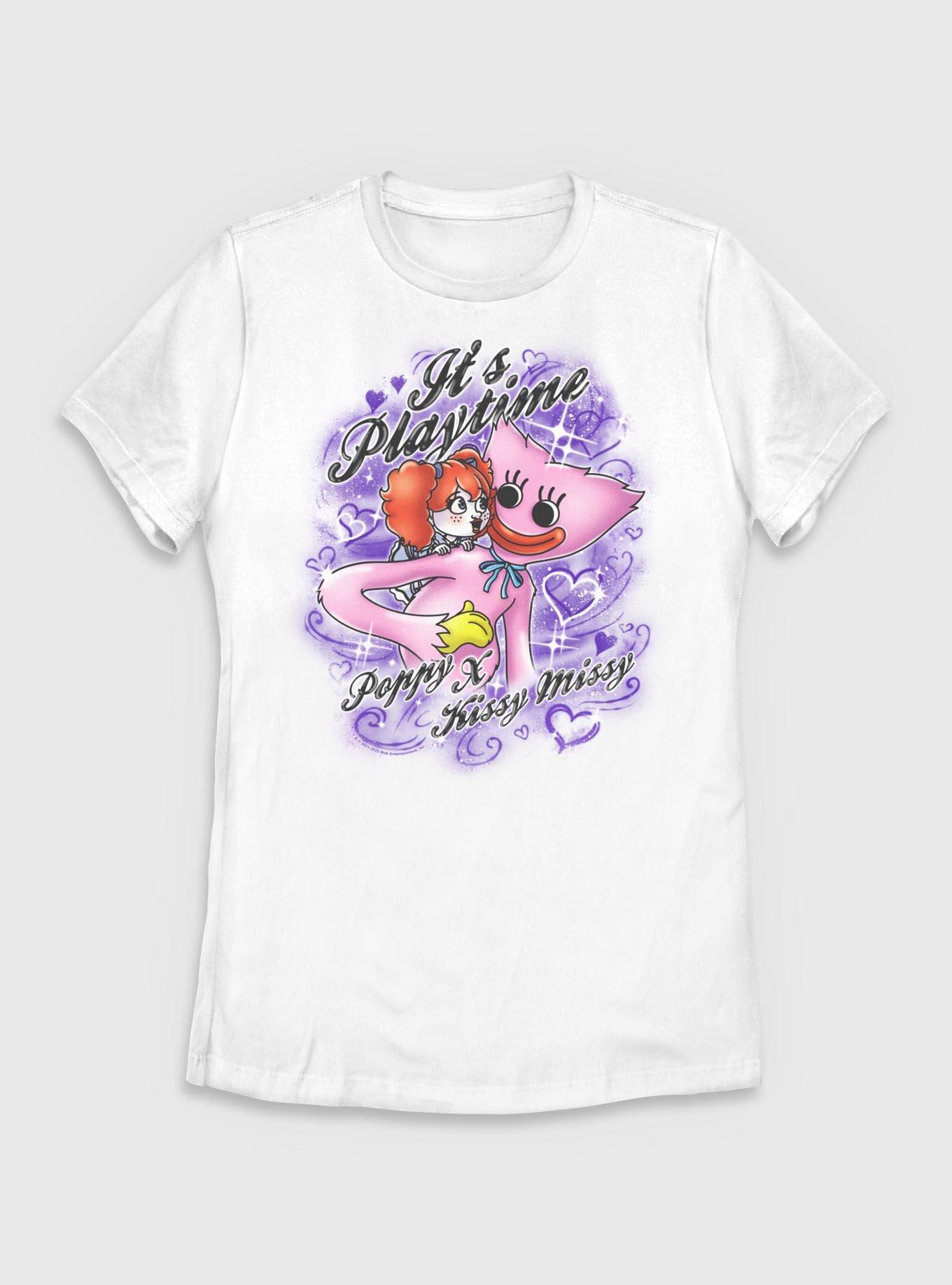 Poppy Playtime Poppy & Kissy Missy Airbrush Womens T-Shirt, , hi-res