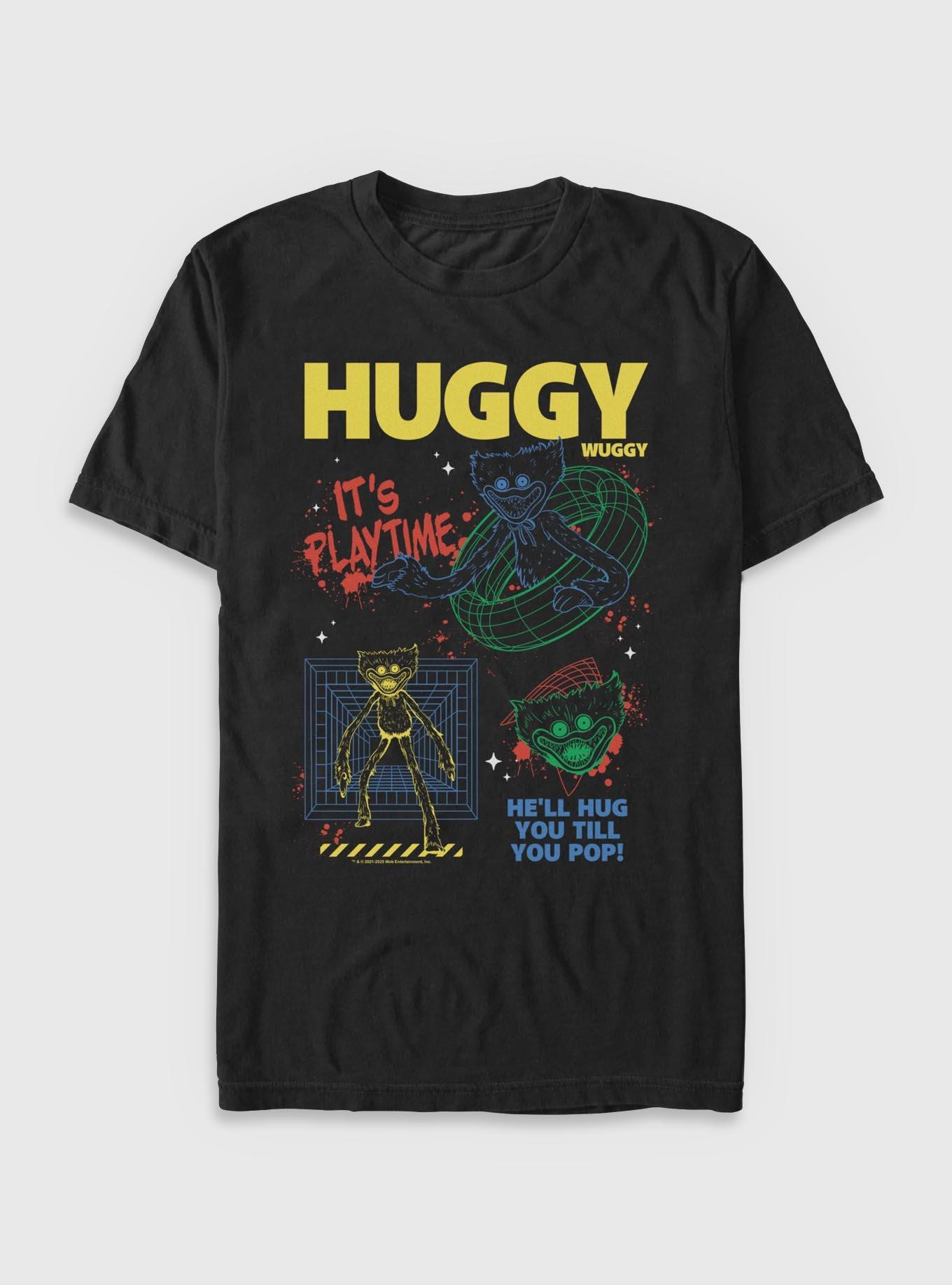 Poppy Playtime Huggy Wants To Play T-Shirt, BLACK, hi-res
