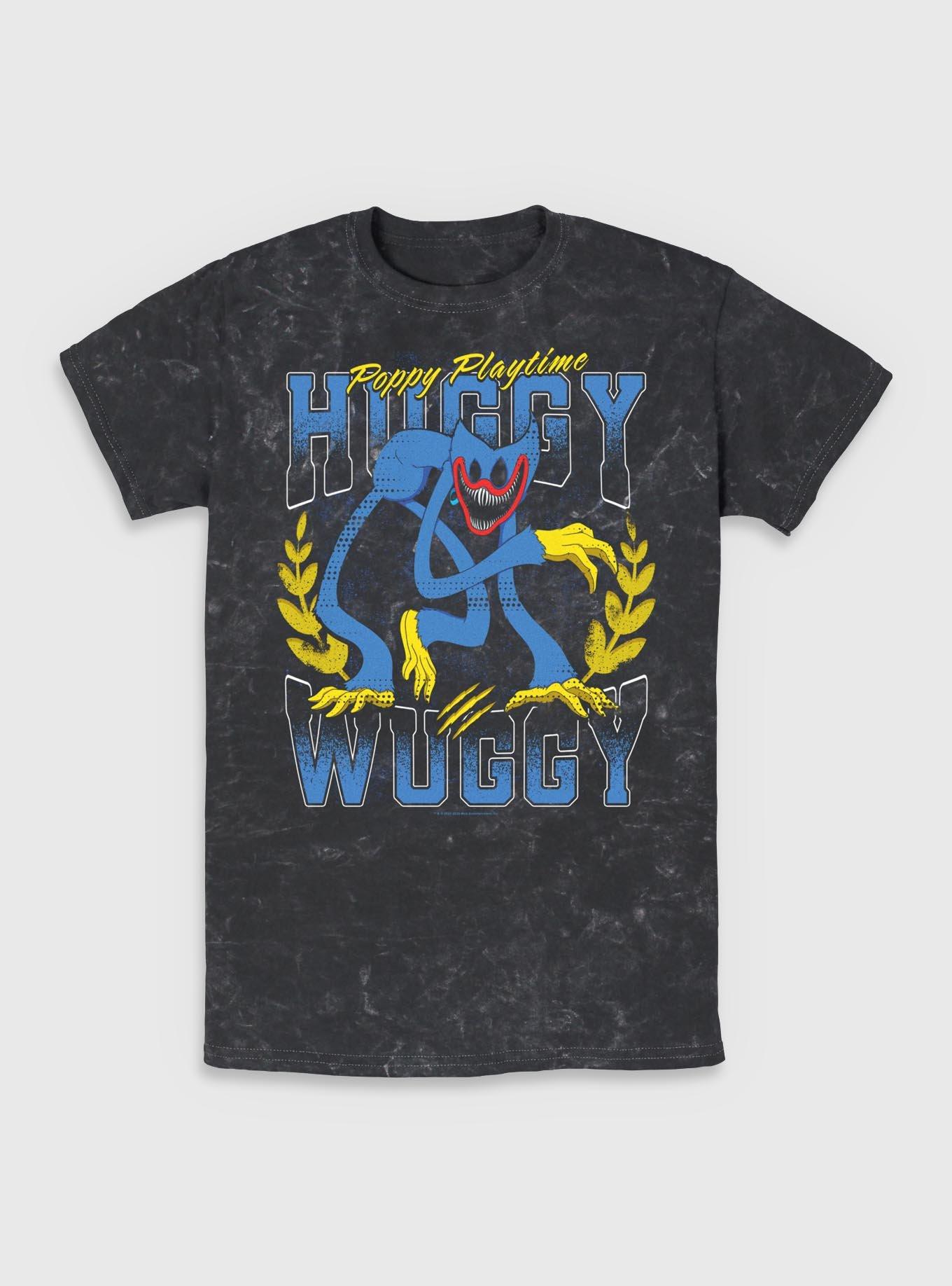 Poppy Playtime Huggy Wuggy Mineral Wash T-Shirt, BLACK, hi-res