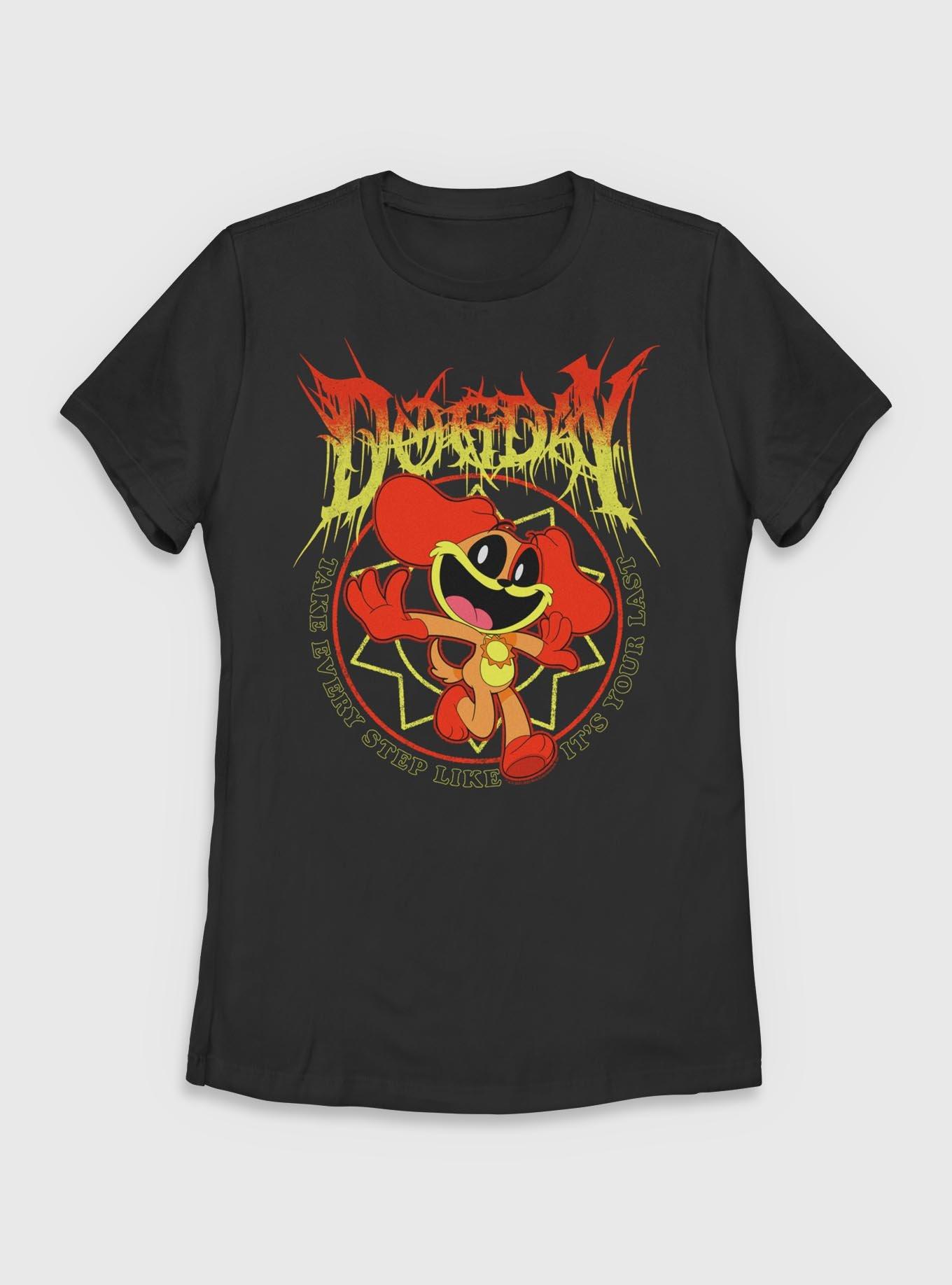 Poppy Playtime Dogday Enjoy Every Step Womens T-Shirt - BLACK | BoxLunch
