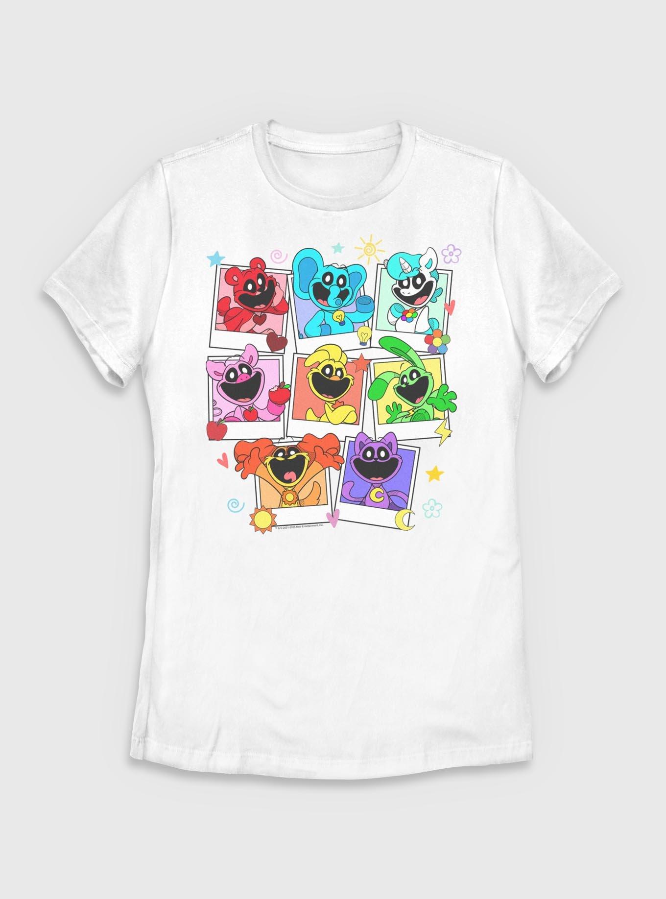 Poppy Playtime Polaroid Smiling Critters Womens T-Shirt, , hi-res