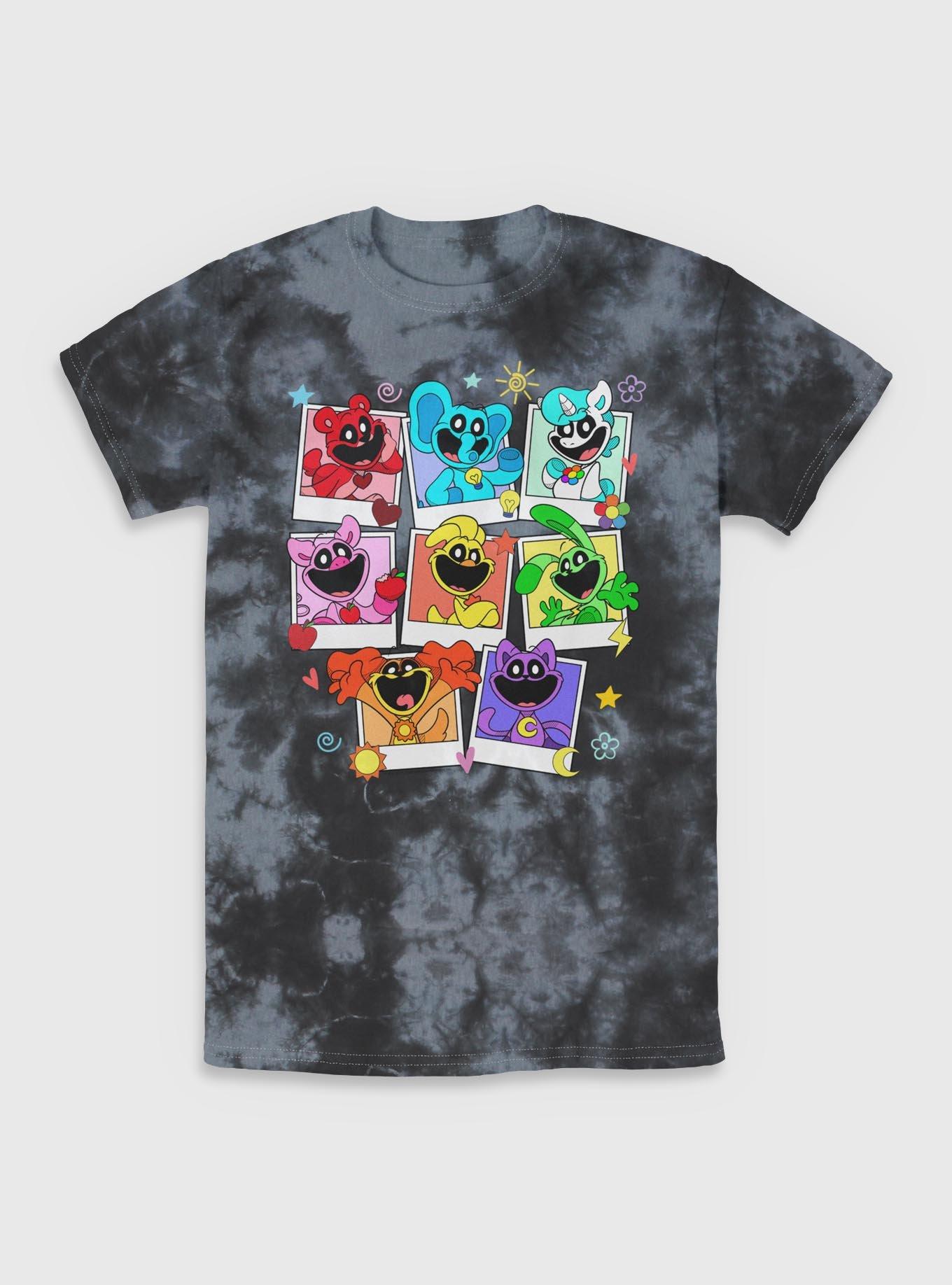 Poppy Playtime Polaroid Smiling Critters Tie-Dye T-Shirt, , hi-res