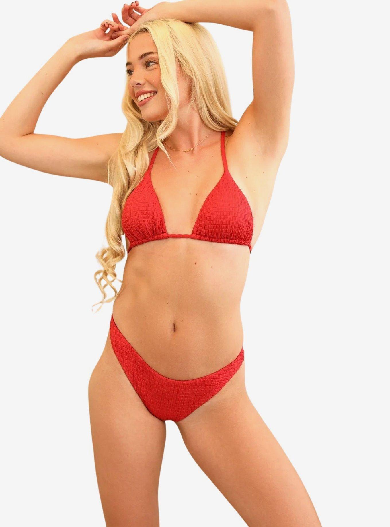 Dippin' Daisy's Palm Tie Back Triangle Bikini Top, , hi-res