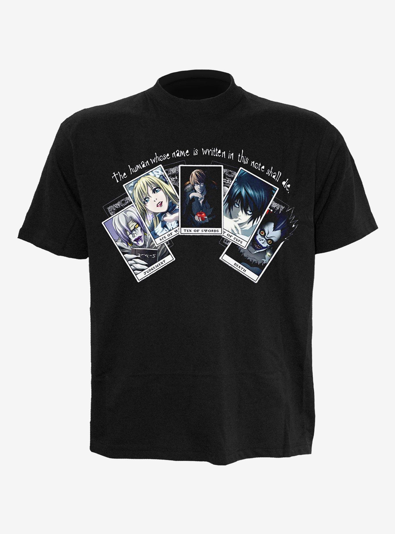 Death Note Playing Cards Front Print T-Shirt, , hi-res