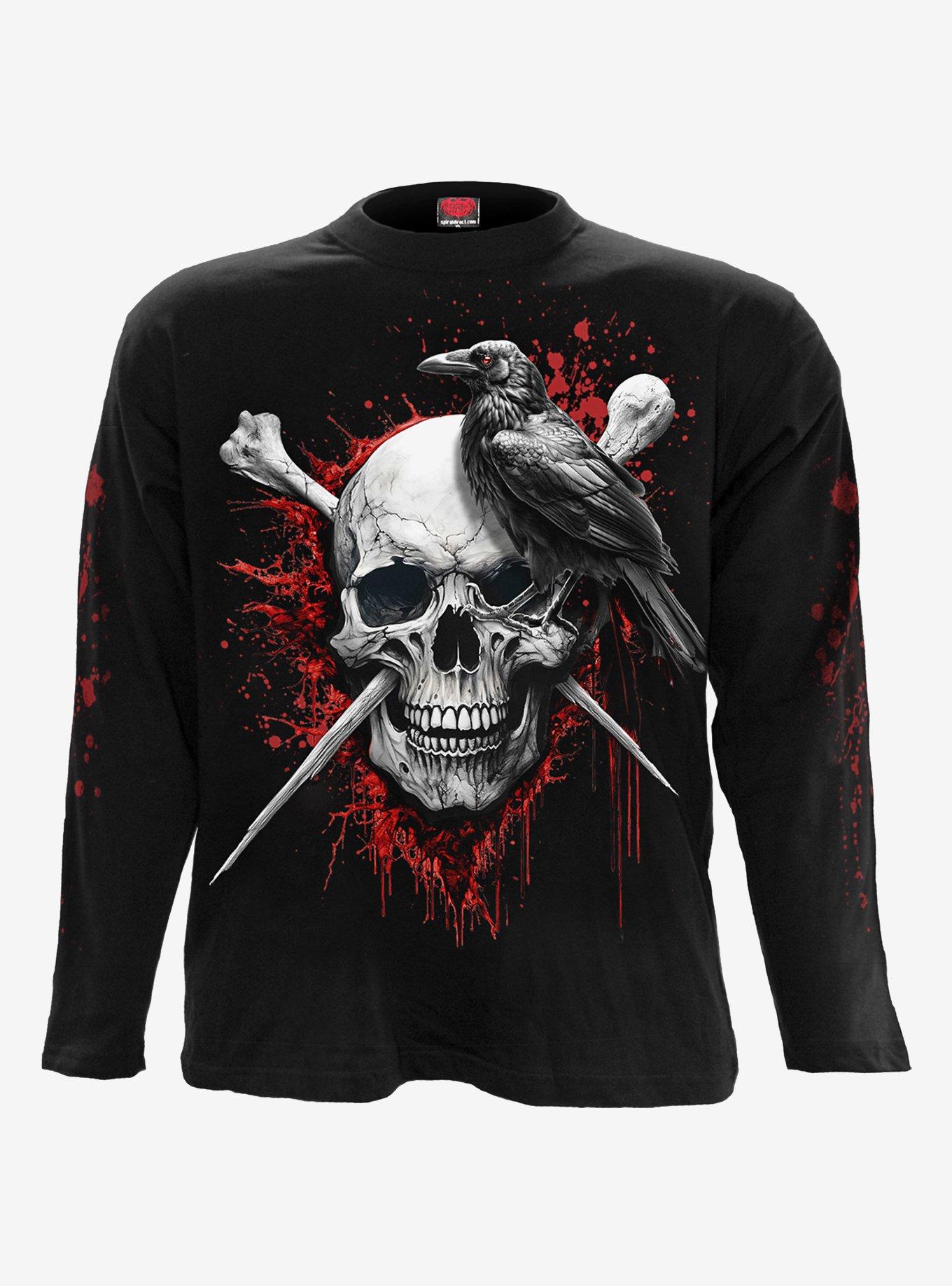 Death Raven Long Sleeve T-Shirt, , hi-res