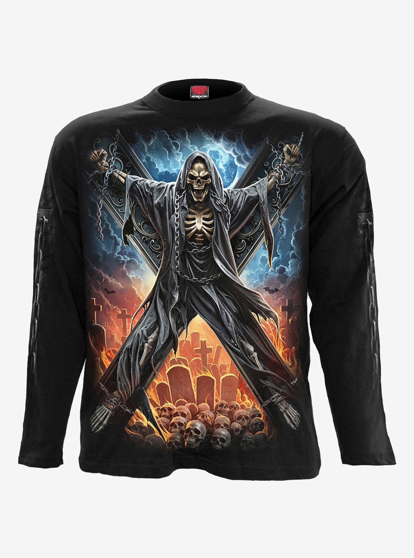 Crossed Over Long Sleeve T-Shirt, , hi-res