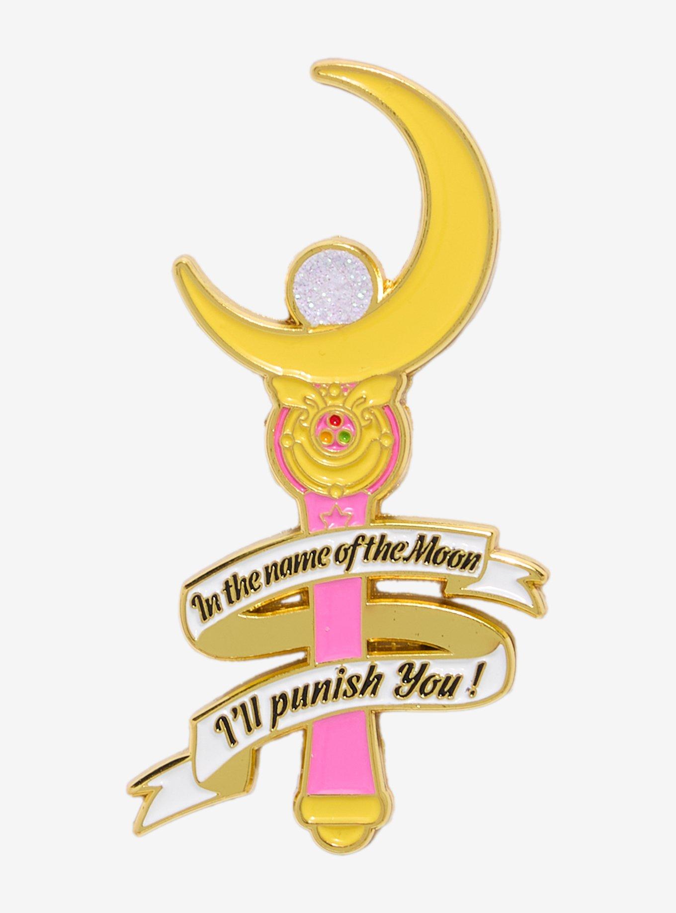 Pretty Guardian Sailor Moon Moon Stick Enamel Pin, , hi-res