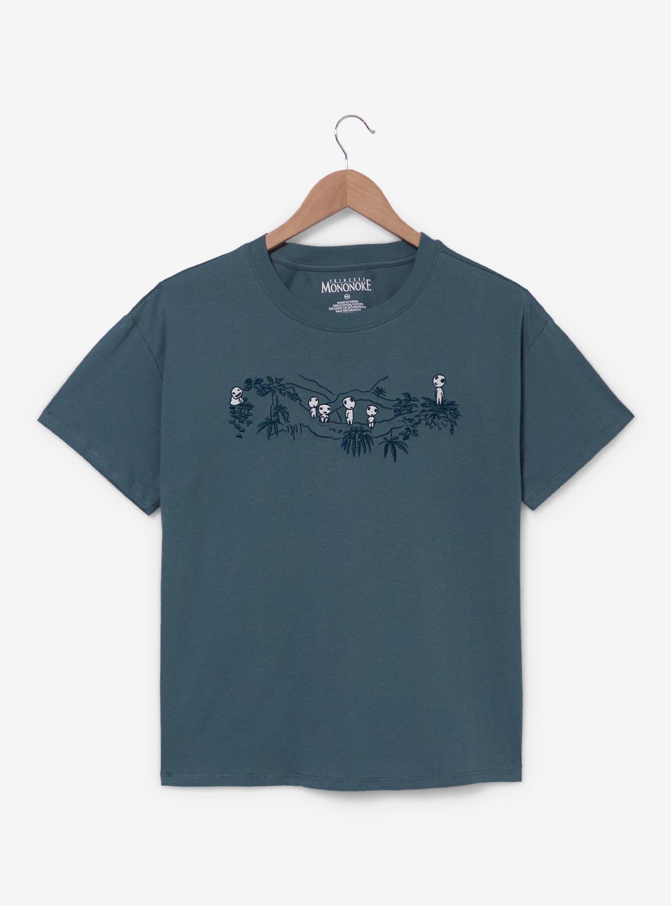 Studio Ghibli&reg; Princess Mononoke Embroidered Glow-In-The-Dark Kodama T-Shirt, , hi-res