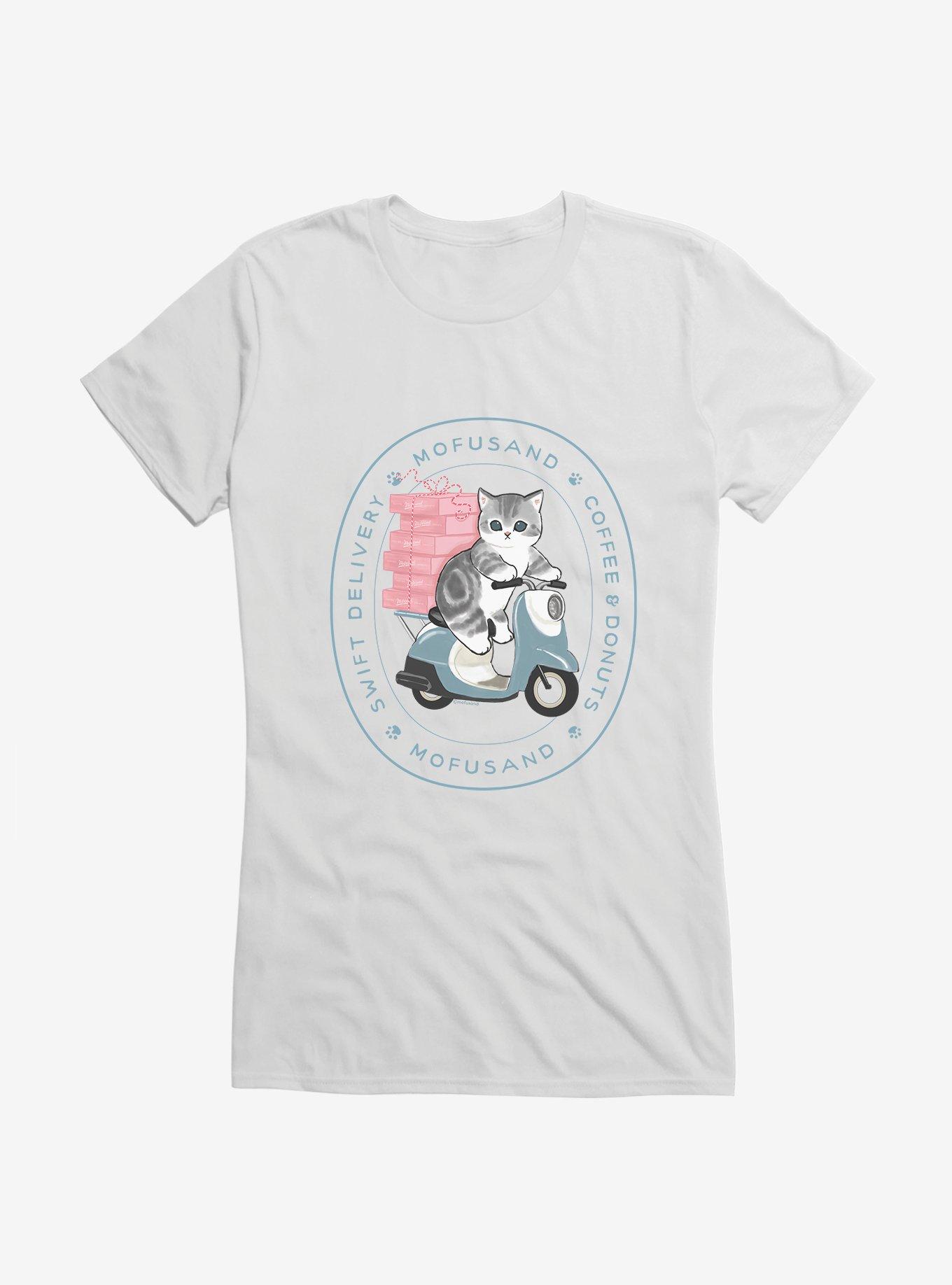Mofusand Coffee & Donuts Swift Delivery Girls T-Shirt, , hi-res