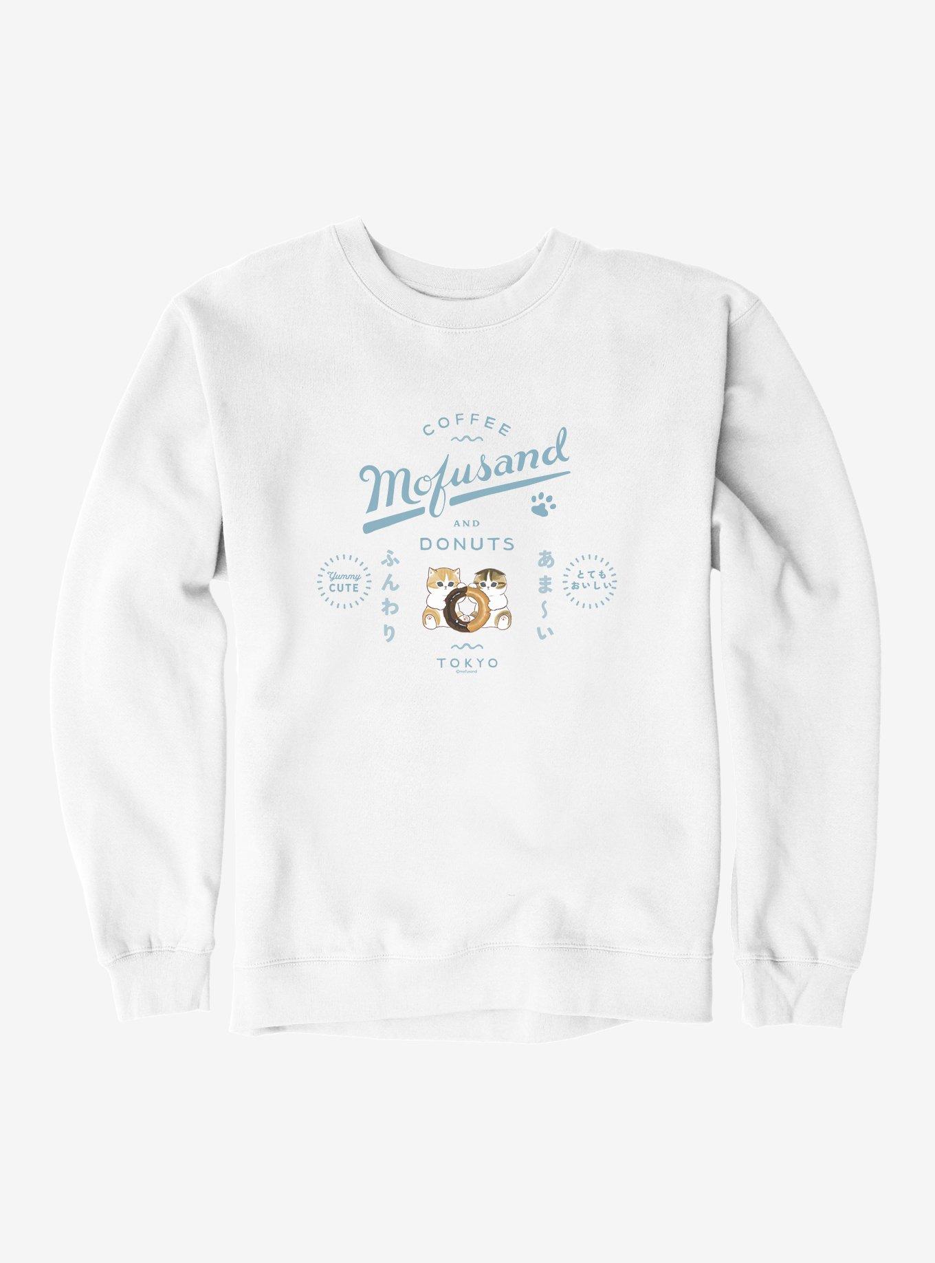Mofusand Coffee & Donuts Tokyo Yummy Cute Sweatshirt, , hi-res