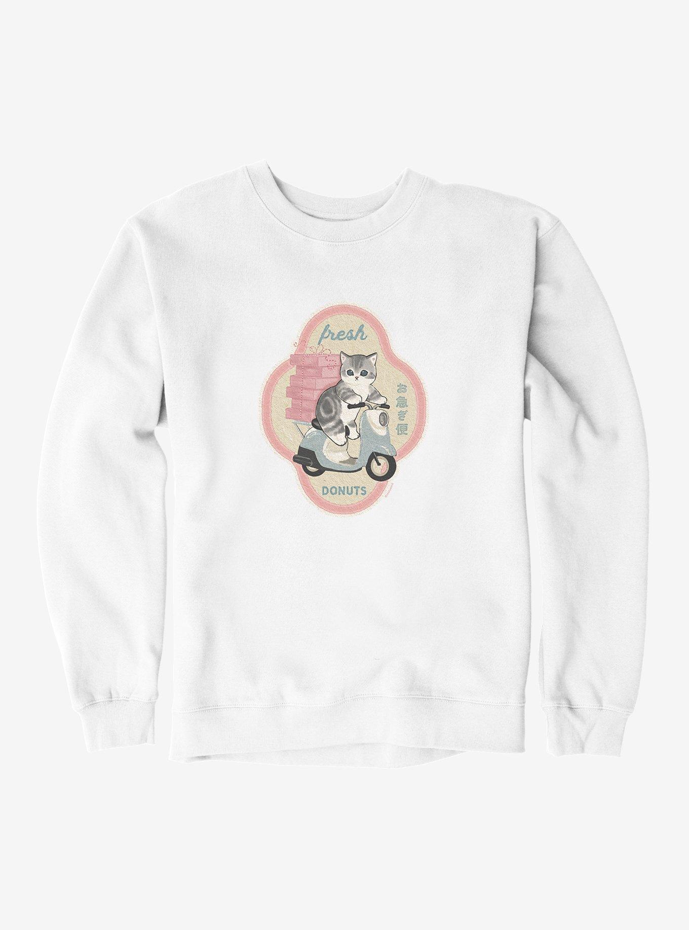 Mofusand Fresh Donuts Delivery Sweatshirt, , hi-res
