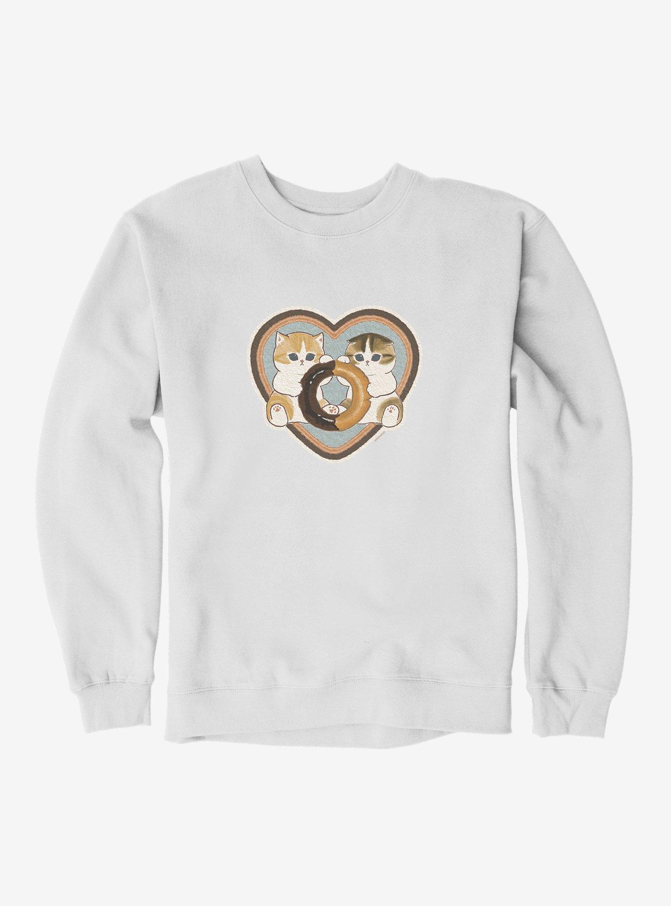 Mofusand Kitty Donut Heart Sweatshirt, , hi-res