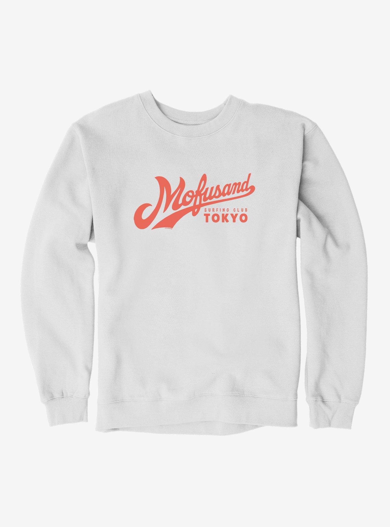 Mofusand Surfing Club Tokyo Sweatshirt, ASH, hi-res view 1