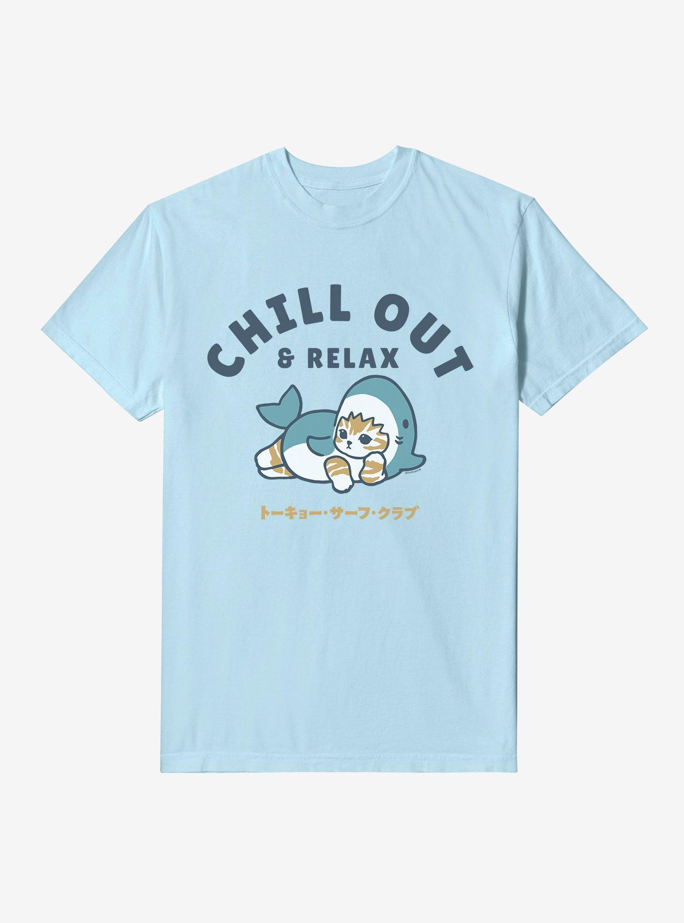 Mofusand Chill Out & Relax Garment-Dyed T-Shirt, , hi-res