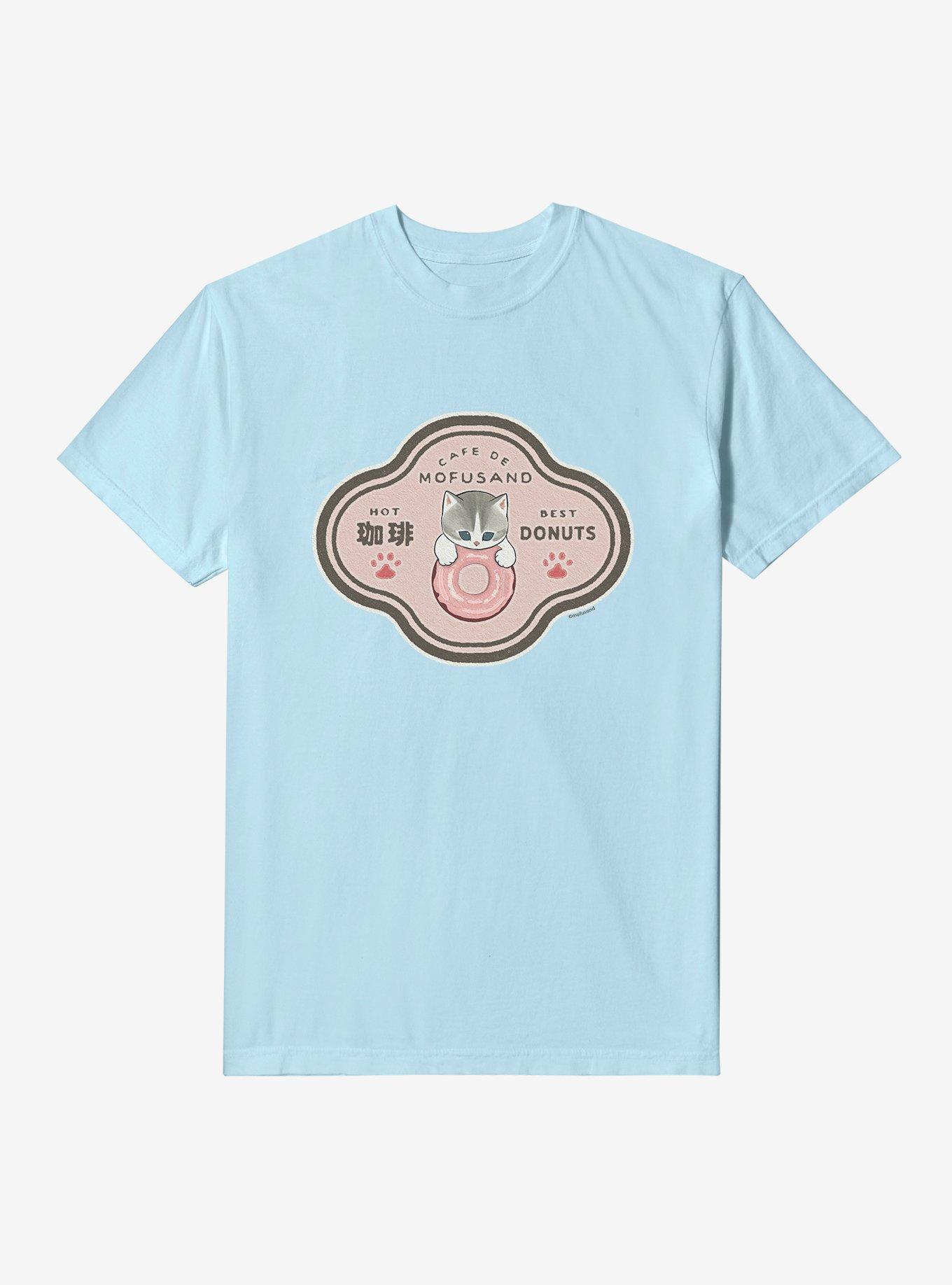 Mofusand Cafe De Mofusand Garment-Dyed T-Shirt, , hi-res