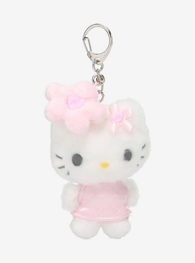 Sanrio Japan Originals Hello Kitty Pink Quilted Plush Bag Charm