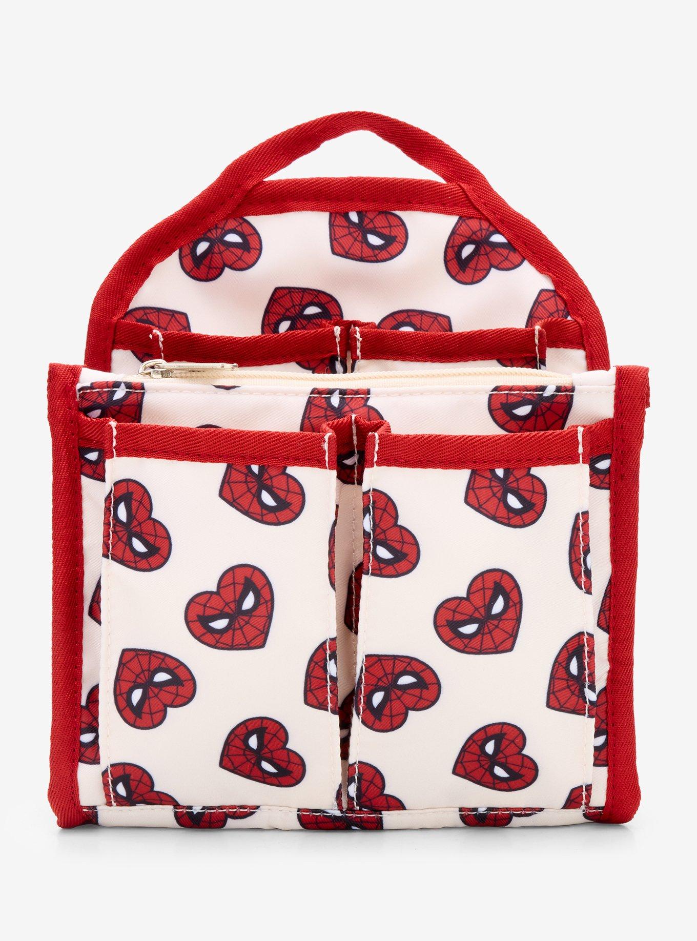 Marvel Spider-Man Heart Mask Allover Print Mini Backpack Organizer - BoxLunch Exclusive, , hi-res