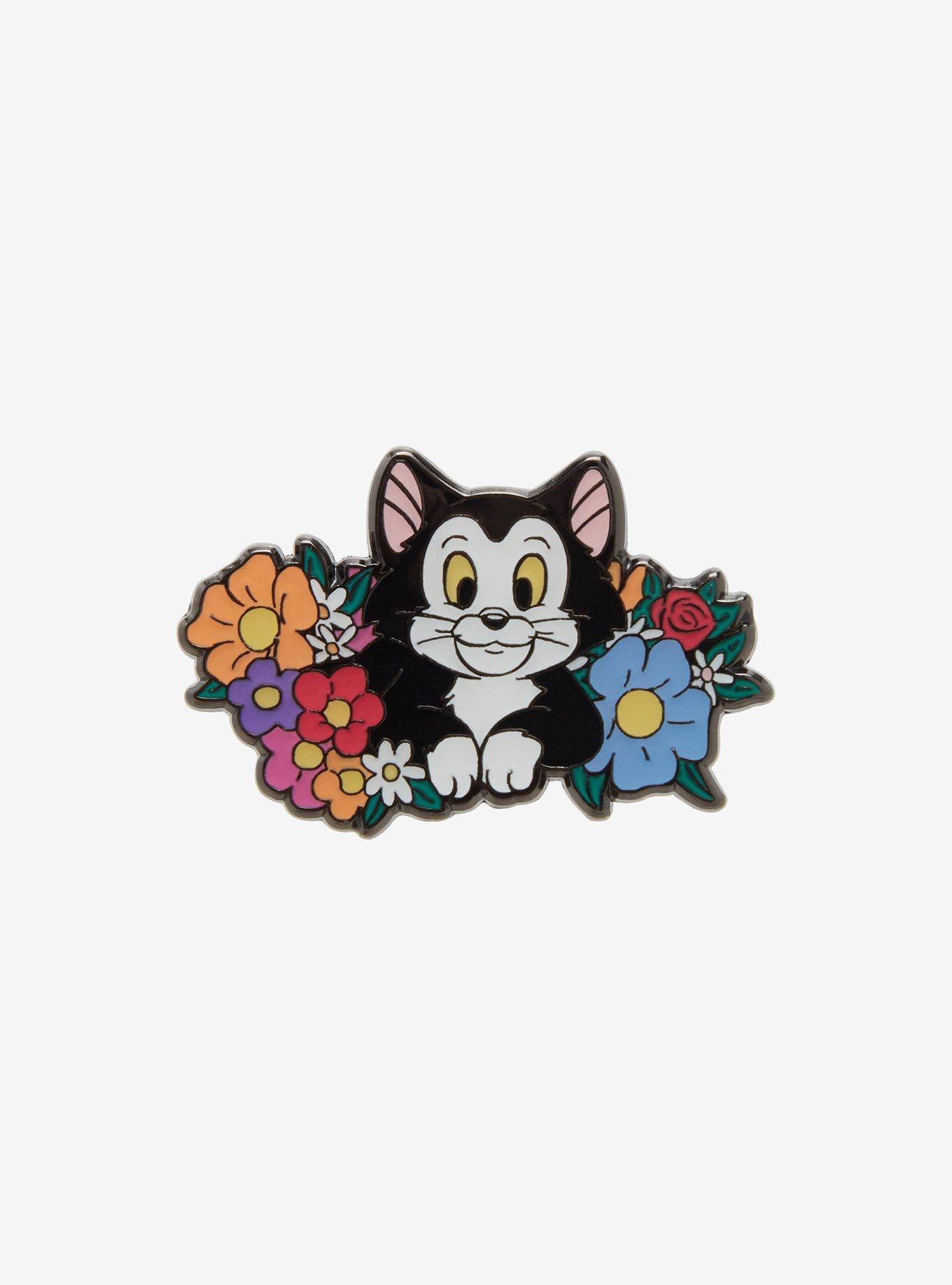 Loungefly Disney Pinocchio Figaro Flower Enamel Pin, , hi-res