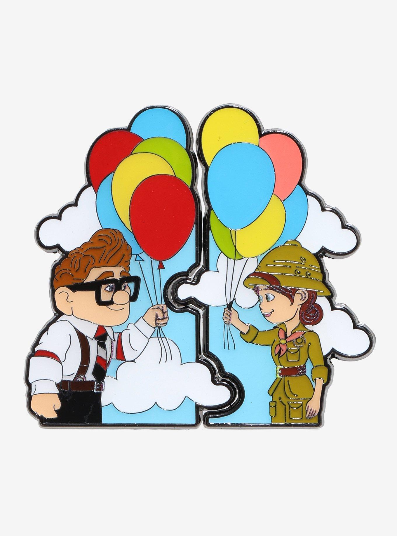Loungefly Disney Pixar Up Carl & Ellie Balloon Pin Set Hot Topic Exclusive, , hi-res