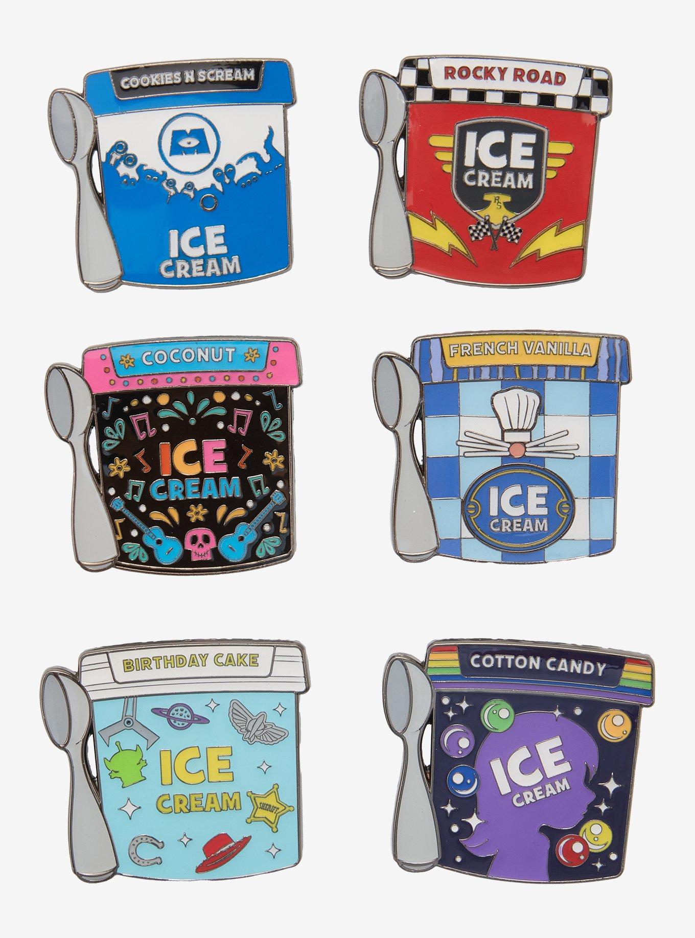Loungefly Disney Pixar Ice Cream Blind Box Enamel Pin Hot Topic Exclusive, , hi-res