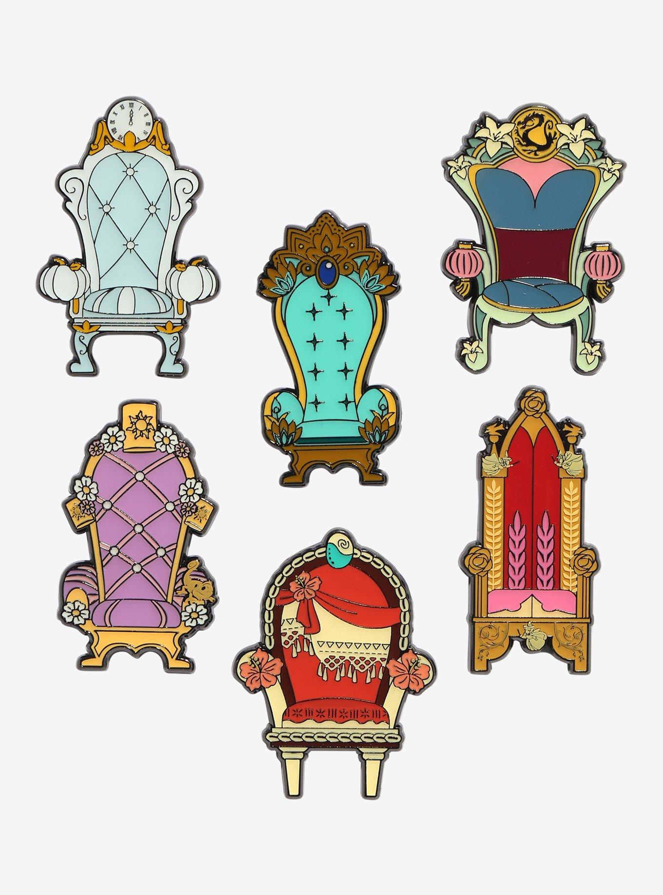 Loungefly Disney Princess Thrones Blind Box Enamel Pin Hot Topic Exclusive, , hi-res