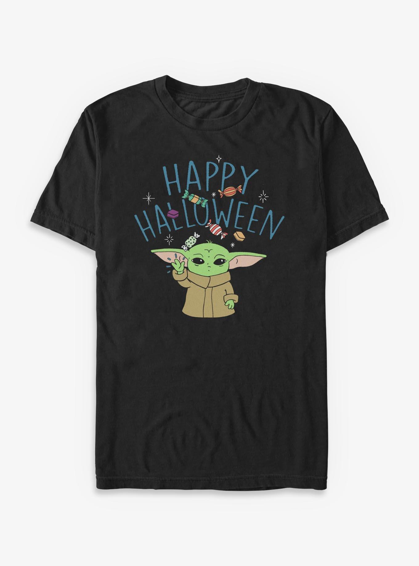 Star Wars The Mandalorian Grogu Happy Halloween T-Shirt